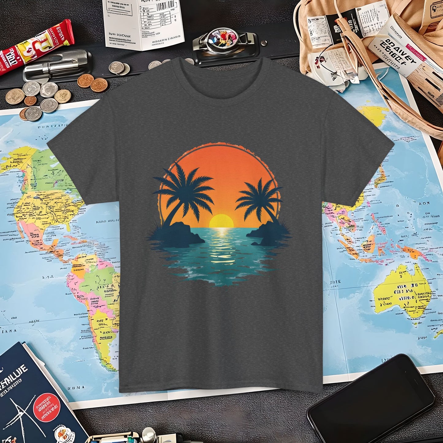 Tropical Escape Air Travel T-Shirts | Jetsetter, Airport, and International Flight Tees