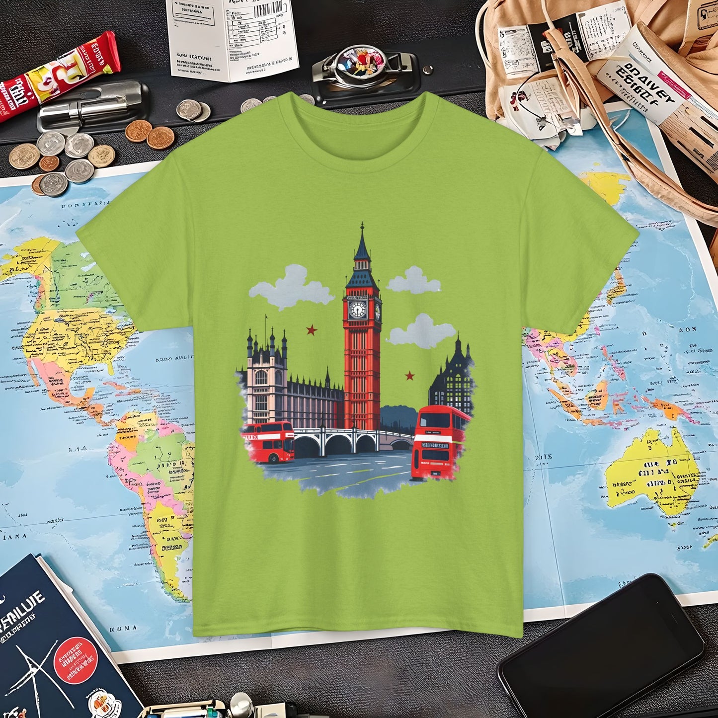 London Vibes Air Travel T-Shirts | Jetsetter, Airport, and International Flight Tees