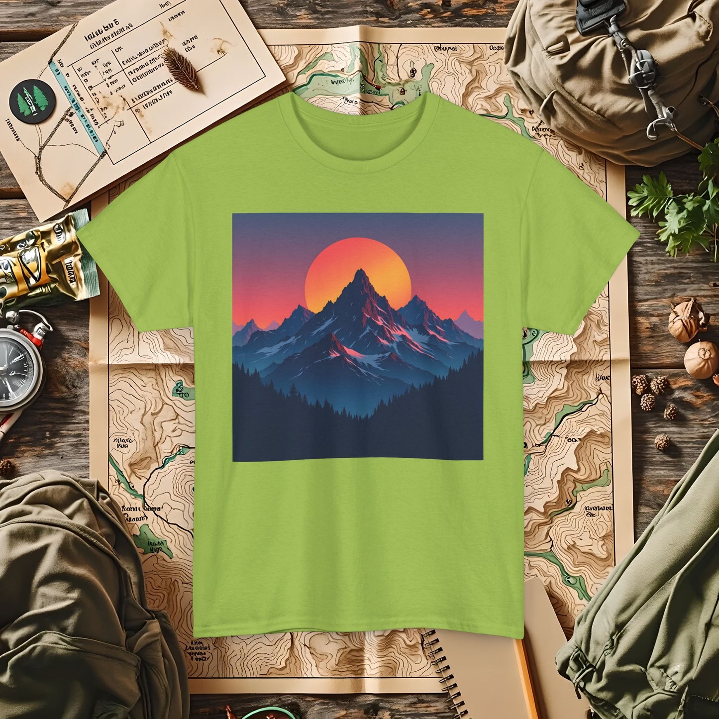 Mountain Glow Outdoor Adventure T-Shirts | Camping, Hiking, Rafting & Kayaking Tees for Nature Lovers