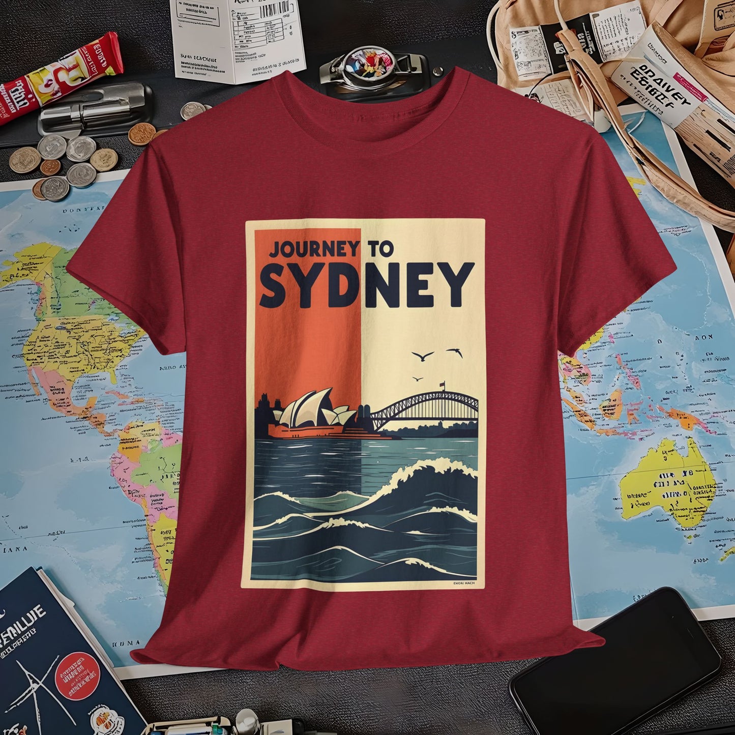 Sydney Journey Air Travel T-Shirts | Jetsetter, Airport, and International Flight Tees