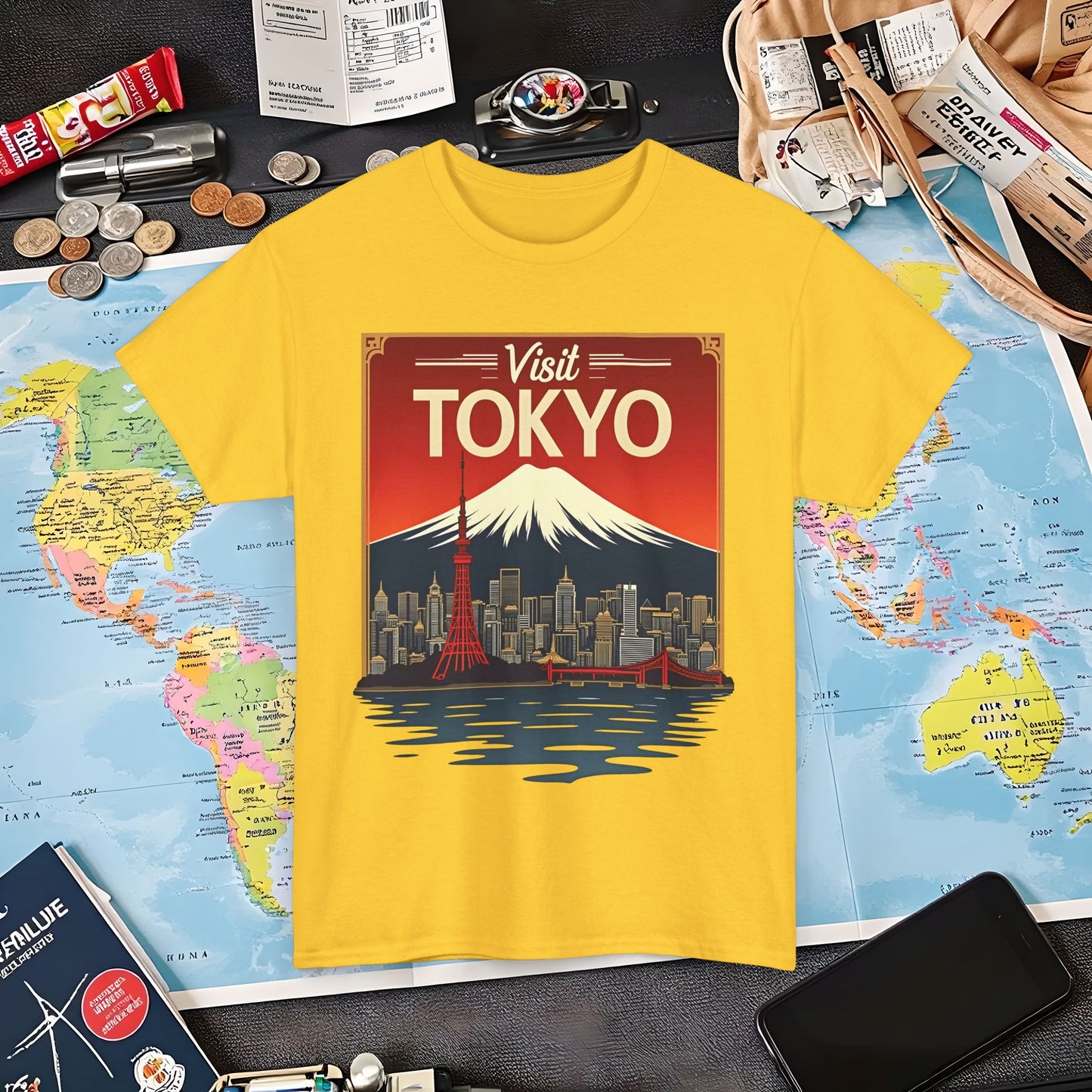 Visit Tokyo Air Travel T-Shirts | Jetsetter, Airport, and International Flight Tees
