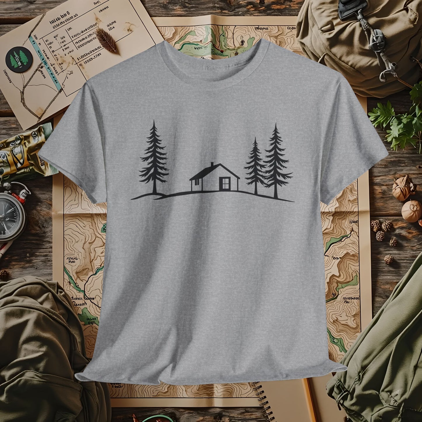 Zen Cabin Outdoor Adventure T-Shirts | Camping, Hiking, Rafting & Kayaking Tees for Nature Lovers