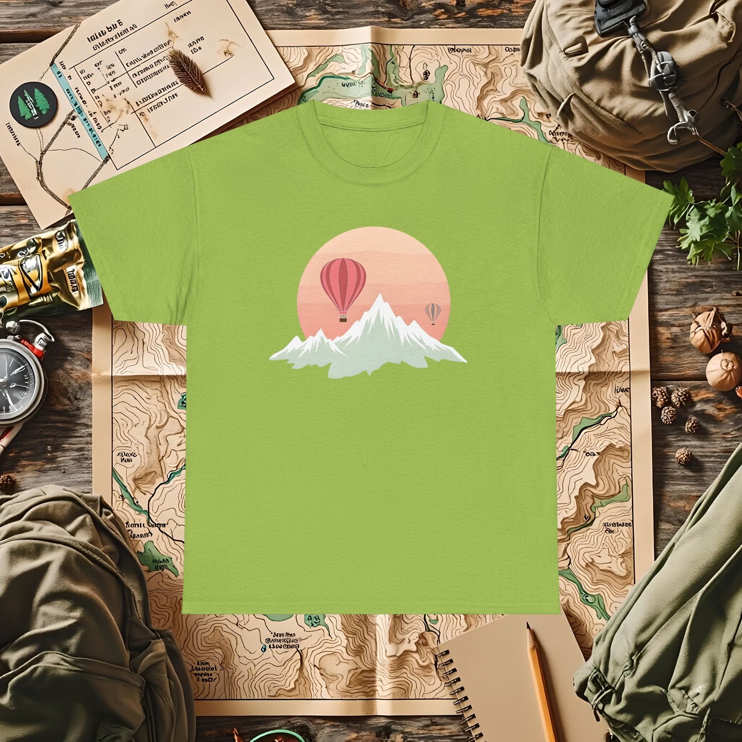 Retro Heights Outdoor Adventure T-Shirts | Camping, Hiking, Rafting & Kayaking Tees for Nature Lovers