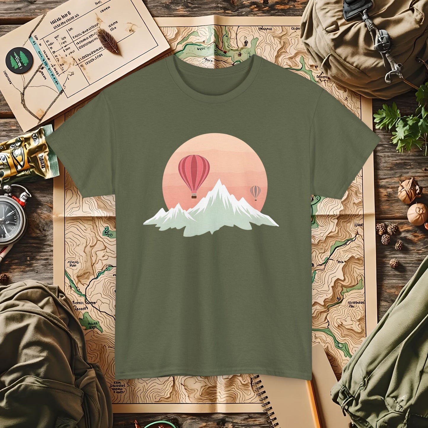 Retro Heights Outdoor Adventure T-Shirts | Camping, Hiking, Rafting & Kayaking Tees for Nature Lovers