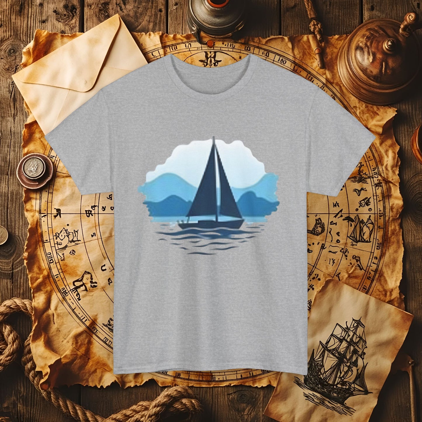Sailboat Serenity Cruise Travel T-Shirts | Funny & Stylish Tees for Ocean Adventures