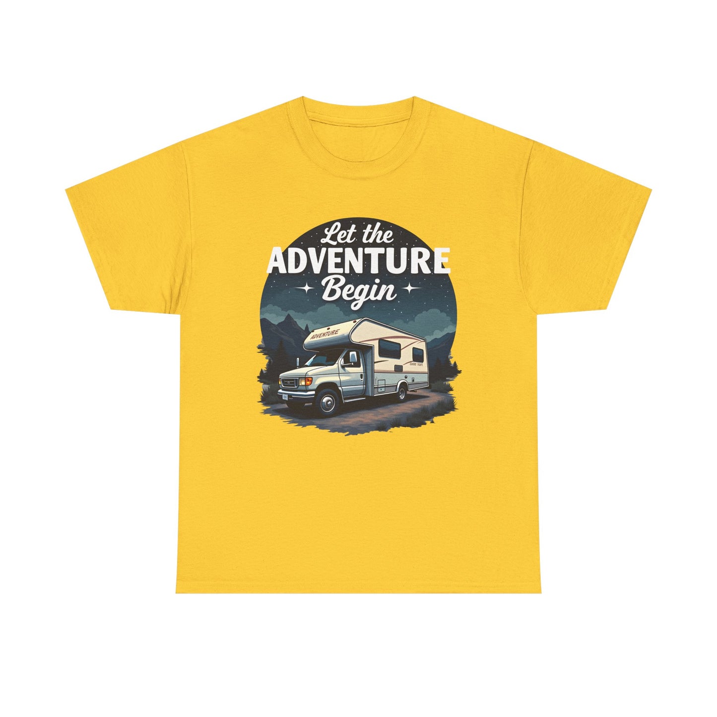 Adventure Awaits Road Trip & Vehicle Travel T-Shirts | Car, RV, and Motorcycle Adventure Tees