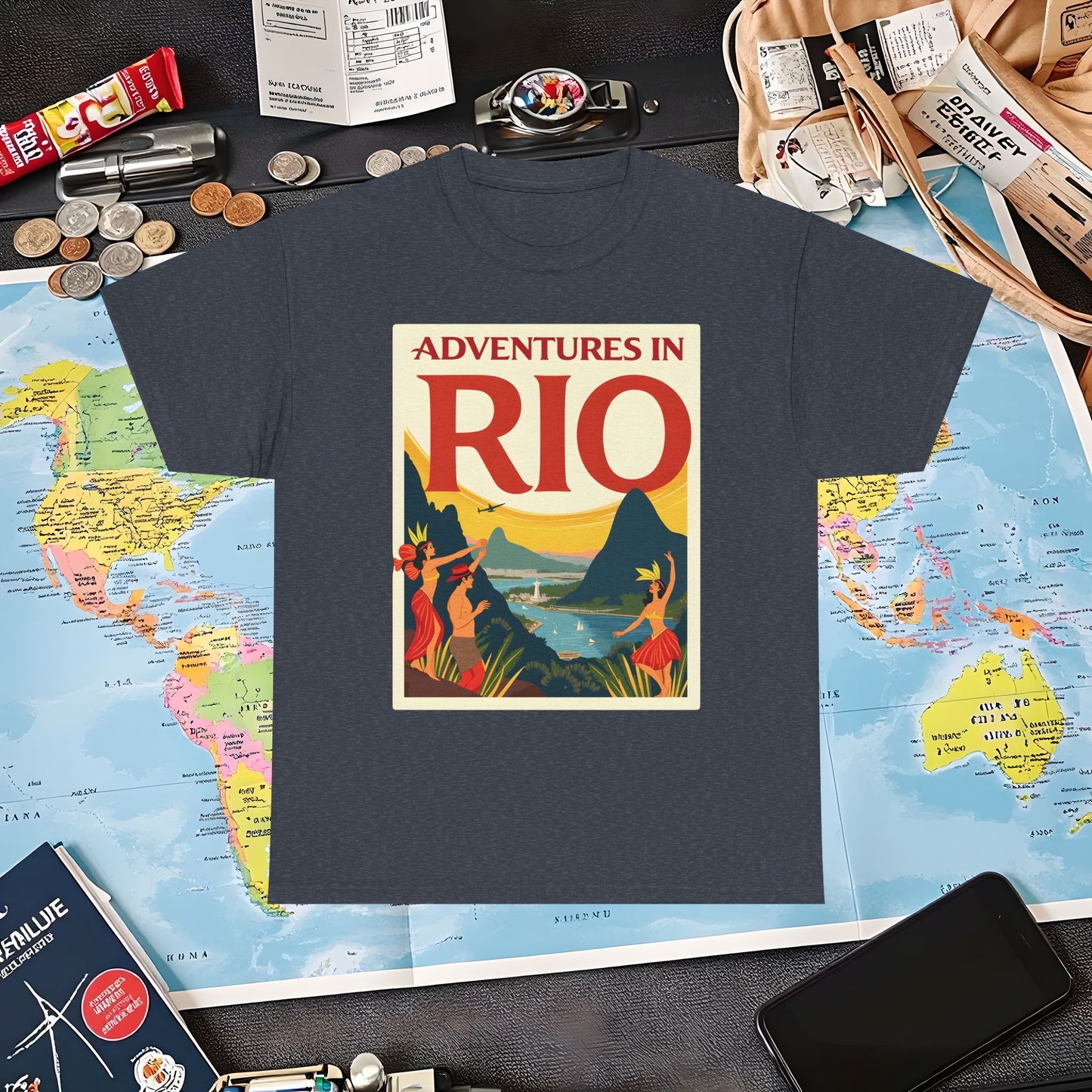 Rio Adventures Air Travel T-Shirts | Jetsetter, Airport, and International Flight Tees