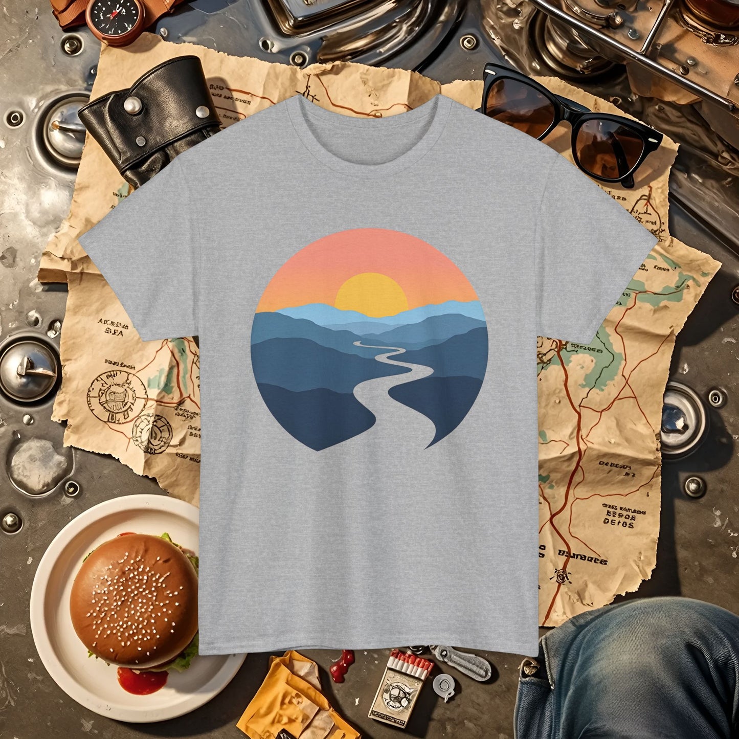 Journey Ahead Road Trip & Vehicle Travel T-Shirts | Car, RV, and Motorcycle Adventure Tees