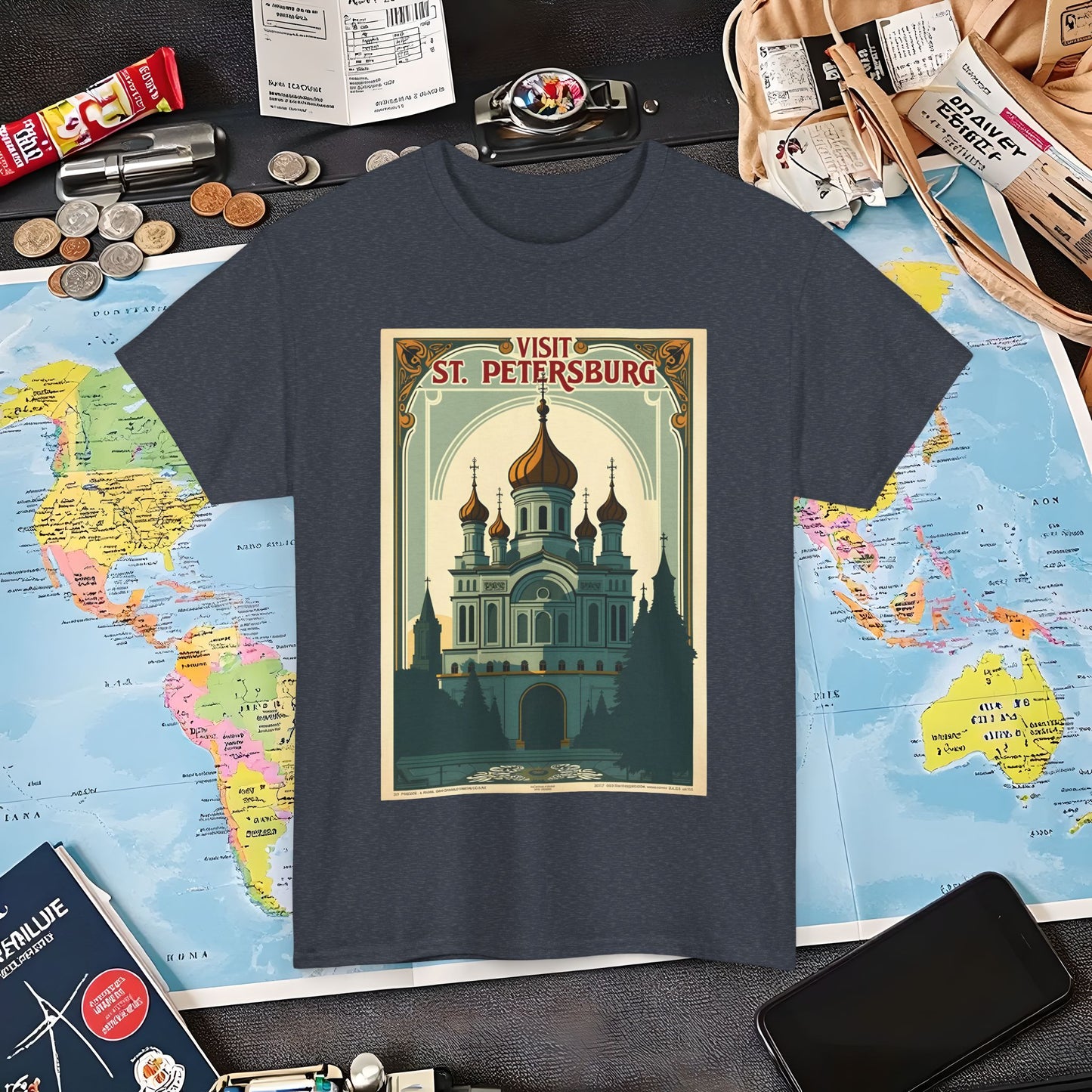 Visit St Petersburg Air Travel T-Shirts | Jetsetter, Airport, and International Flight Tees