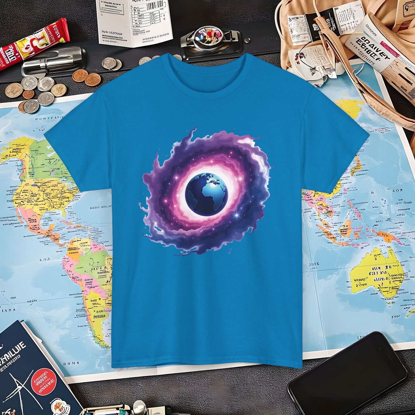 Cosmic Journey Air Travel T-Shirts | Jetsetter, Airport, and International Flight Tees
