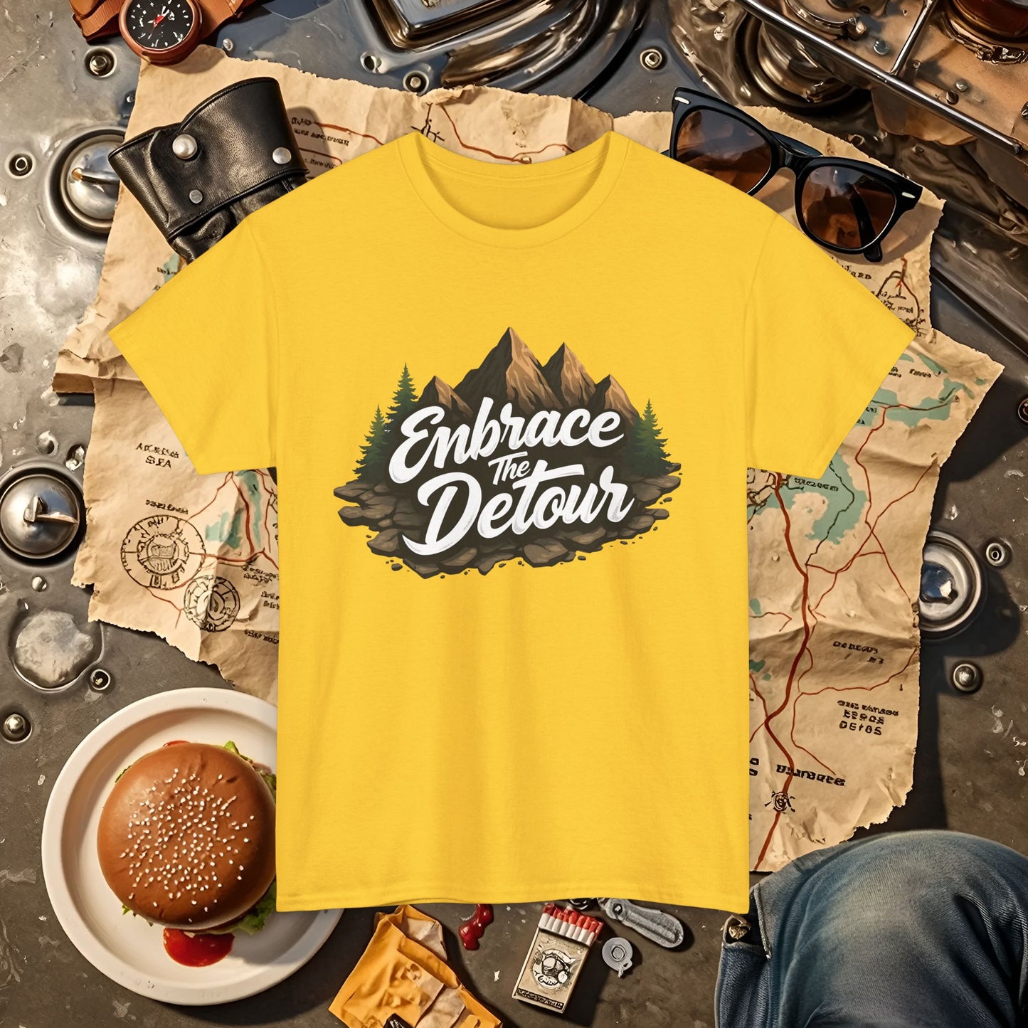 Detour Adventure Road Trip & Vehicle Travel T-Shirts | Car, RV, and Motorcycle Adventure Tees