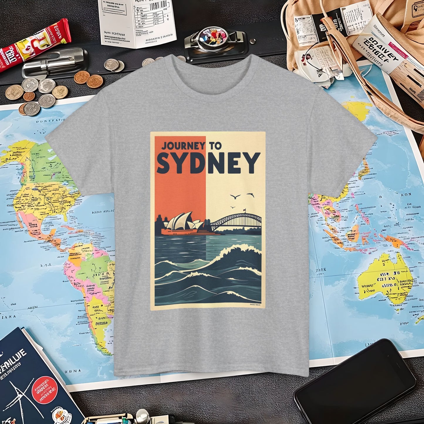 Sydney Journey Air Travel T-Shirts | Jetsetter, Airport, and International Flight Tees