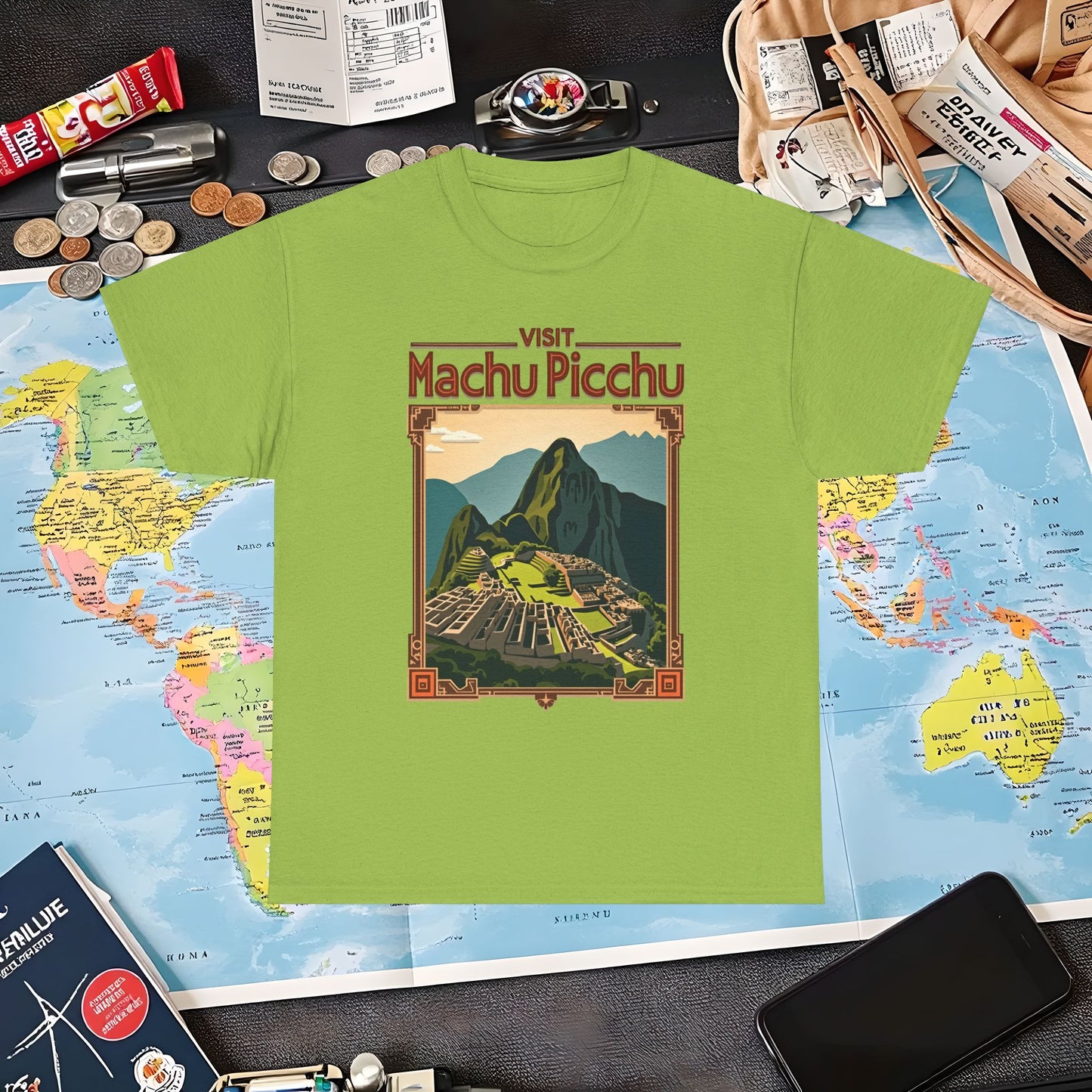 Machu Picchu Air Travel T-Shirts | Jetsetter, Airport, and International Flight Tees