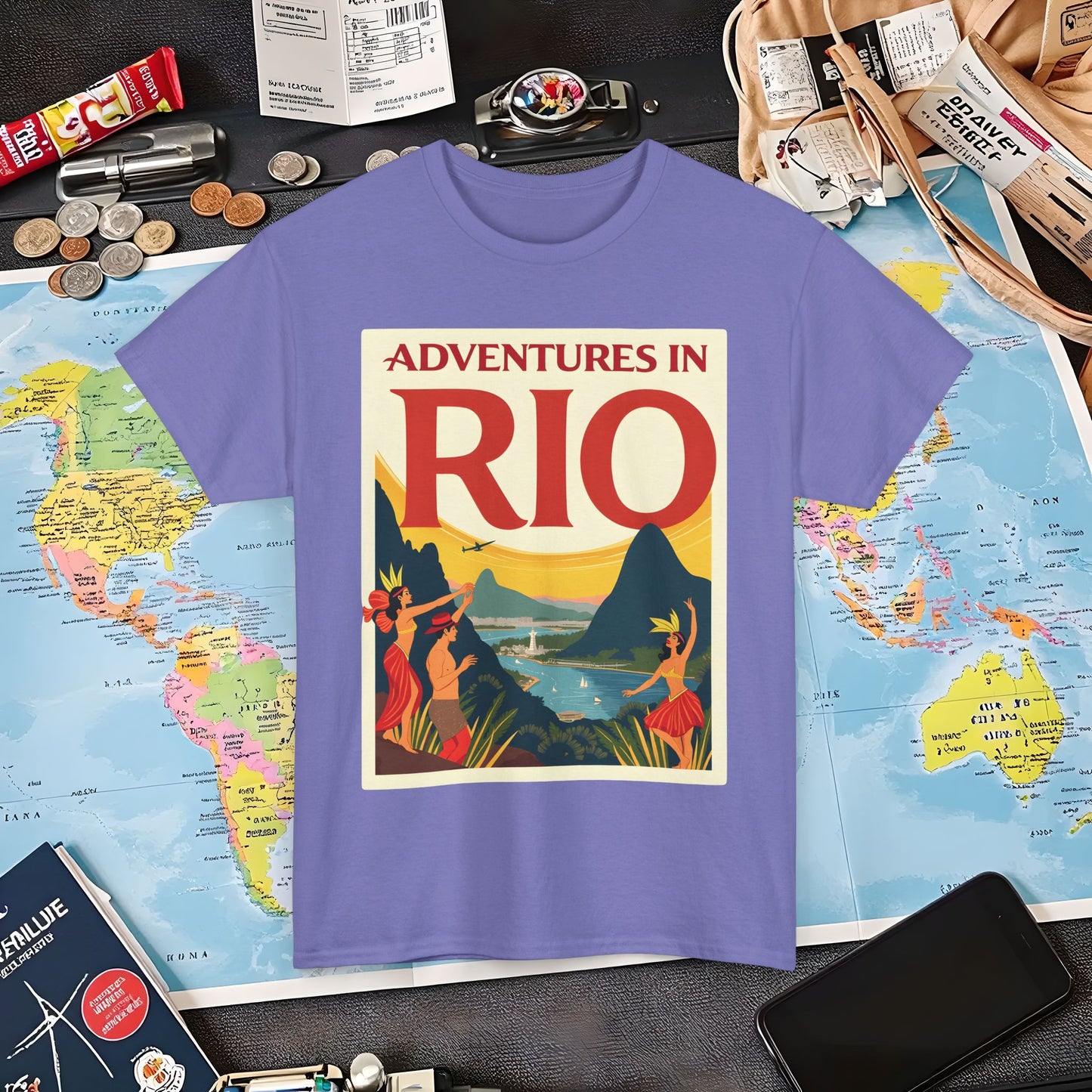 Rio Adventures Air Travel T-Shirts | Jetsetter, Airport, and International Flight Tees