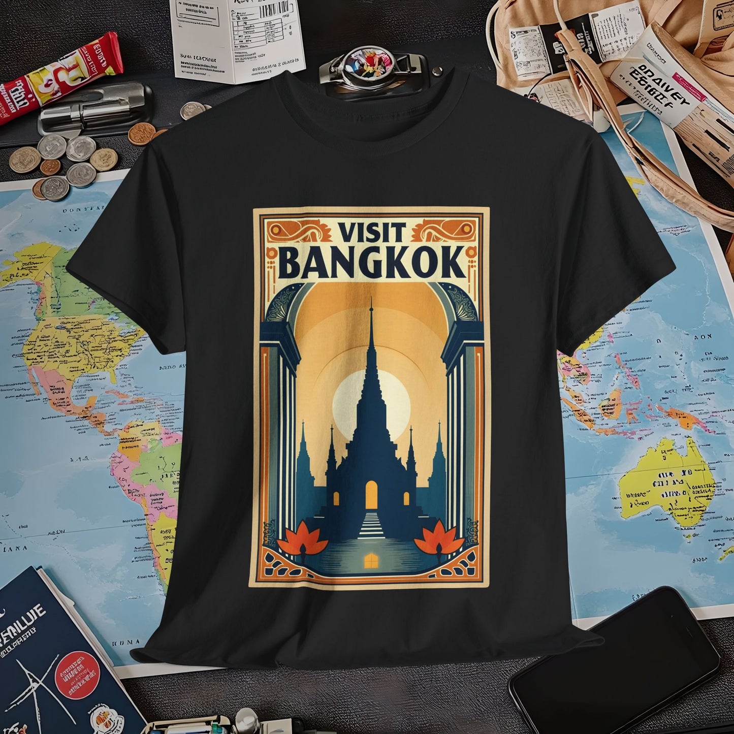 Bangkok Bliss Air Travel T-Shirts | Jetsetter, Airport, and International Flight Tees