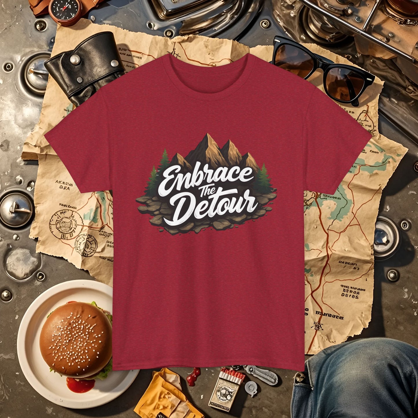 Detour Adventure Road Trip & Vehicle Travel T-Shirts | Car, RV, and Motorcycle Adventure Tees