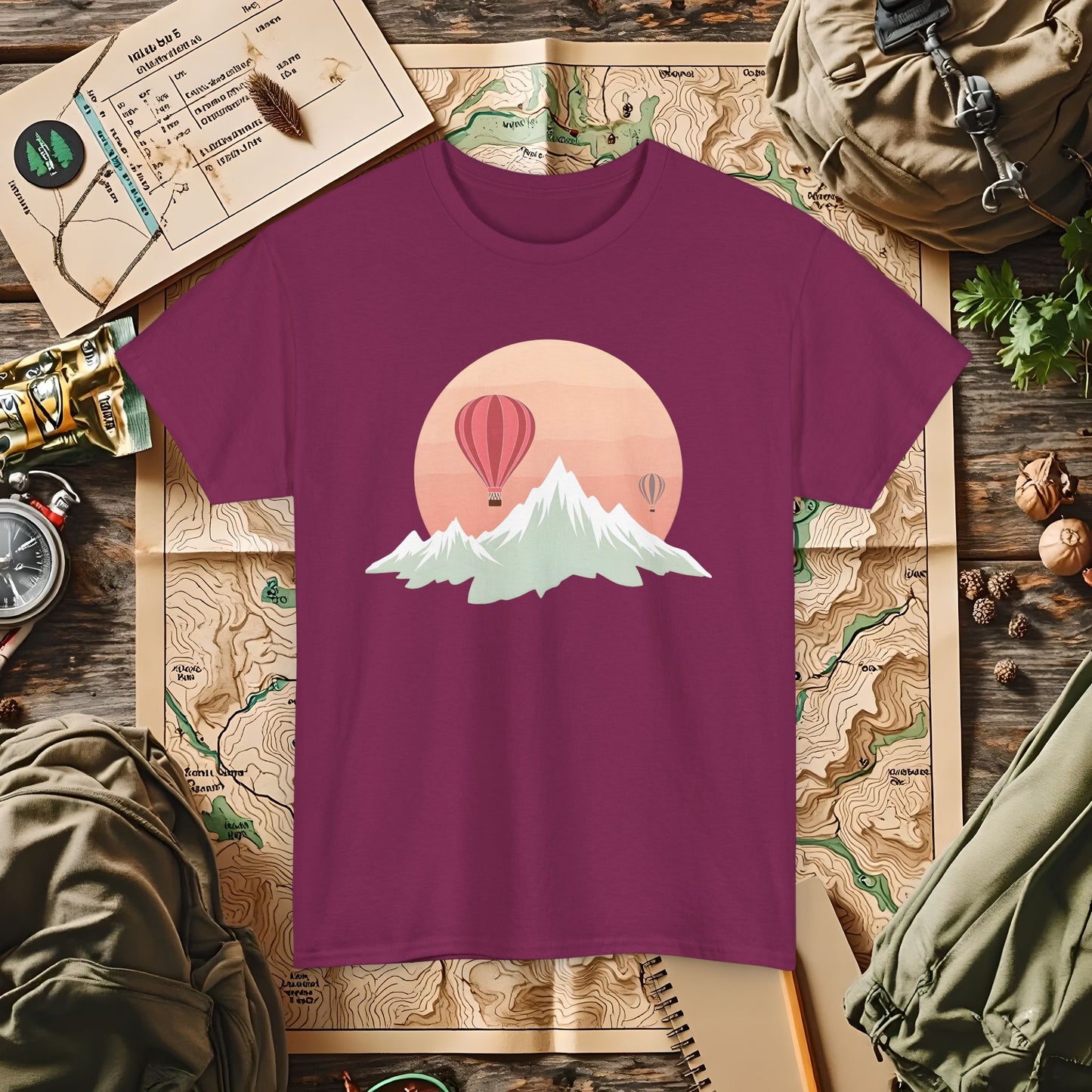 Retro Heights Outdoor Adventure T-Shirts | Camping, Hiking, Rafting & Kayaking Tees for Nature Lovers