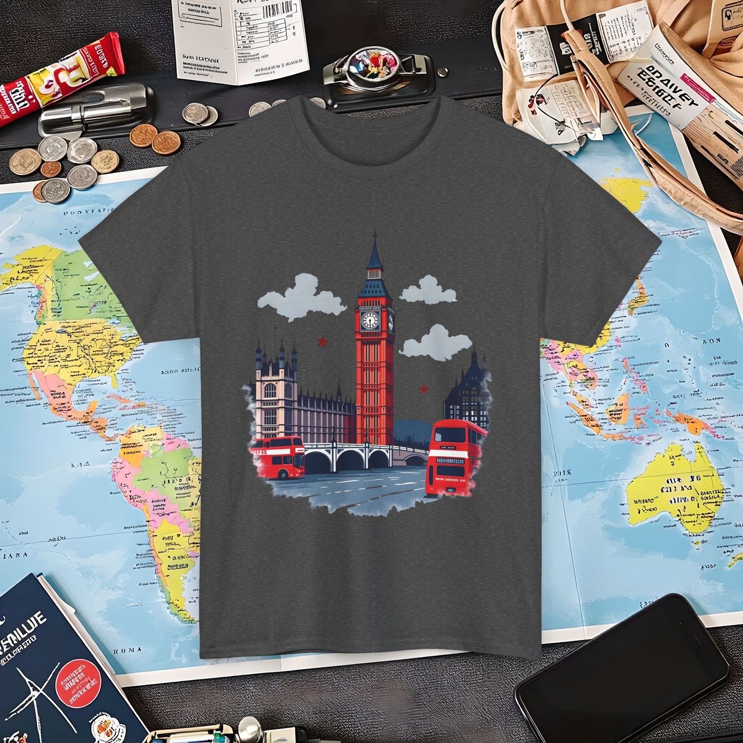 London Vibes Air Travel T-Shirts | Jetsetter, Airport, and International Flight Tees