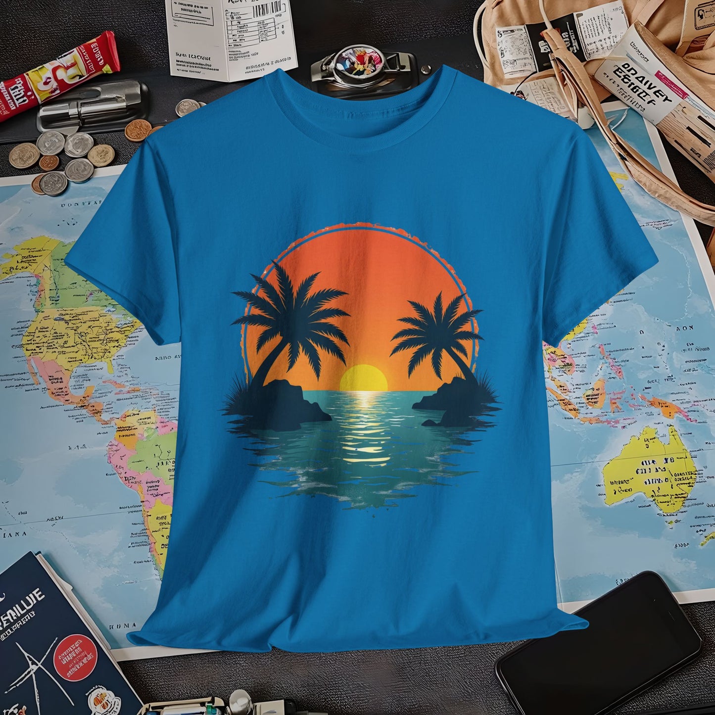 Tropical Escape Air Travel T-Shirts | Jetsetter, Airport, and International Flight Tees