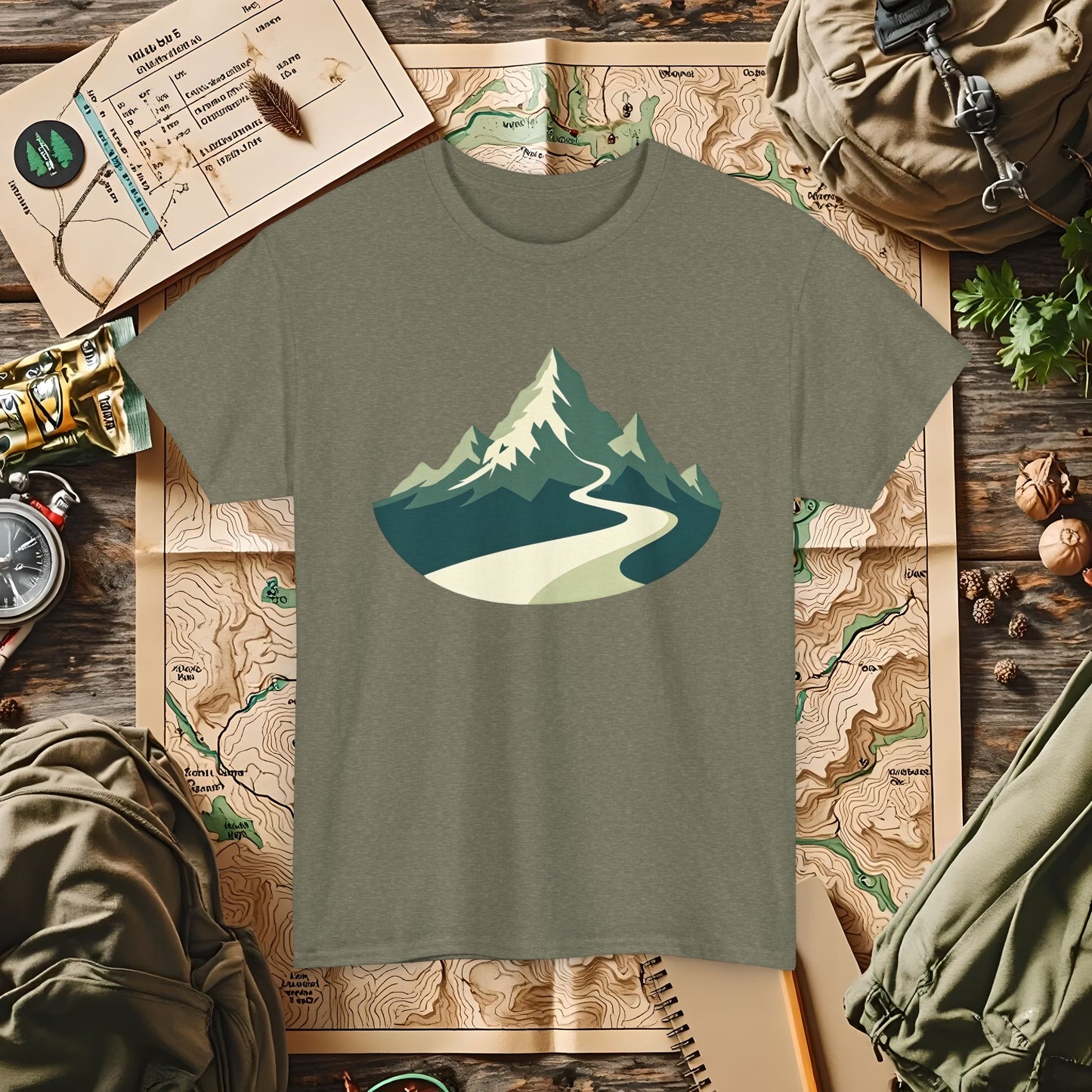 Mountain Path Outdoor Adventure T-Shirts | Camping, Hiking, Rafting & Kayaking Tees for Nature Lovers