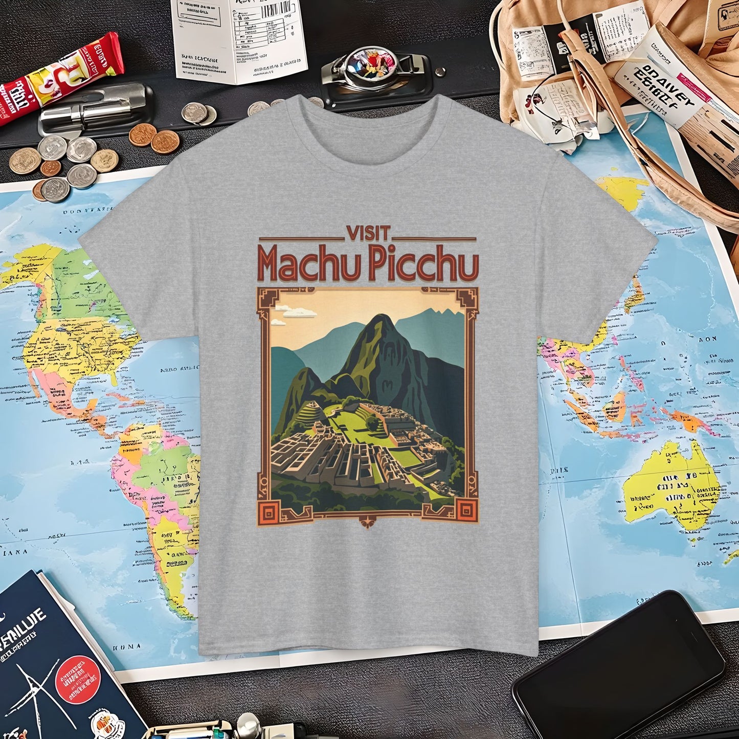 Machu Picchu Air Travel T-Shirts | Jetsetter, Airport, and International Flight Tees