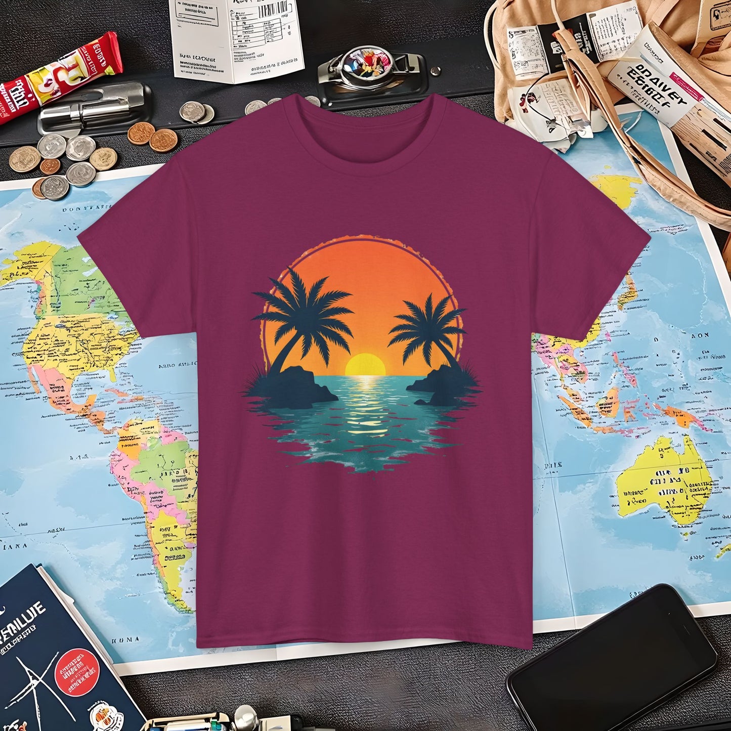 Tropical Escape Air Travel T-Shirts | Jetsetter, Airport, and International Flight Tees