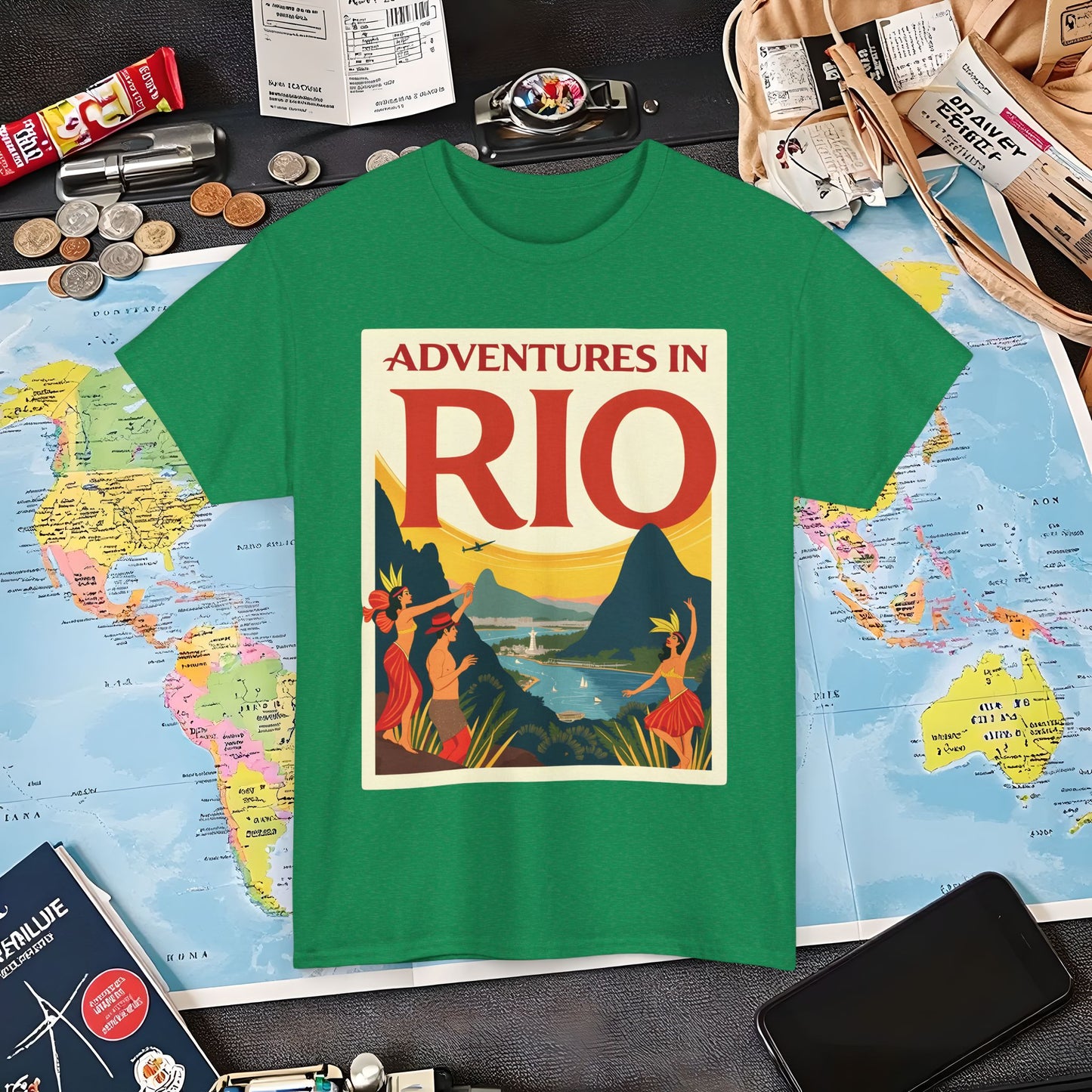 Rio Adventures Air Travel T-Shirts | Jetsetter, Airport, and International Flight Tees