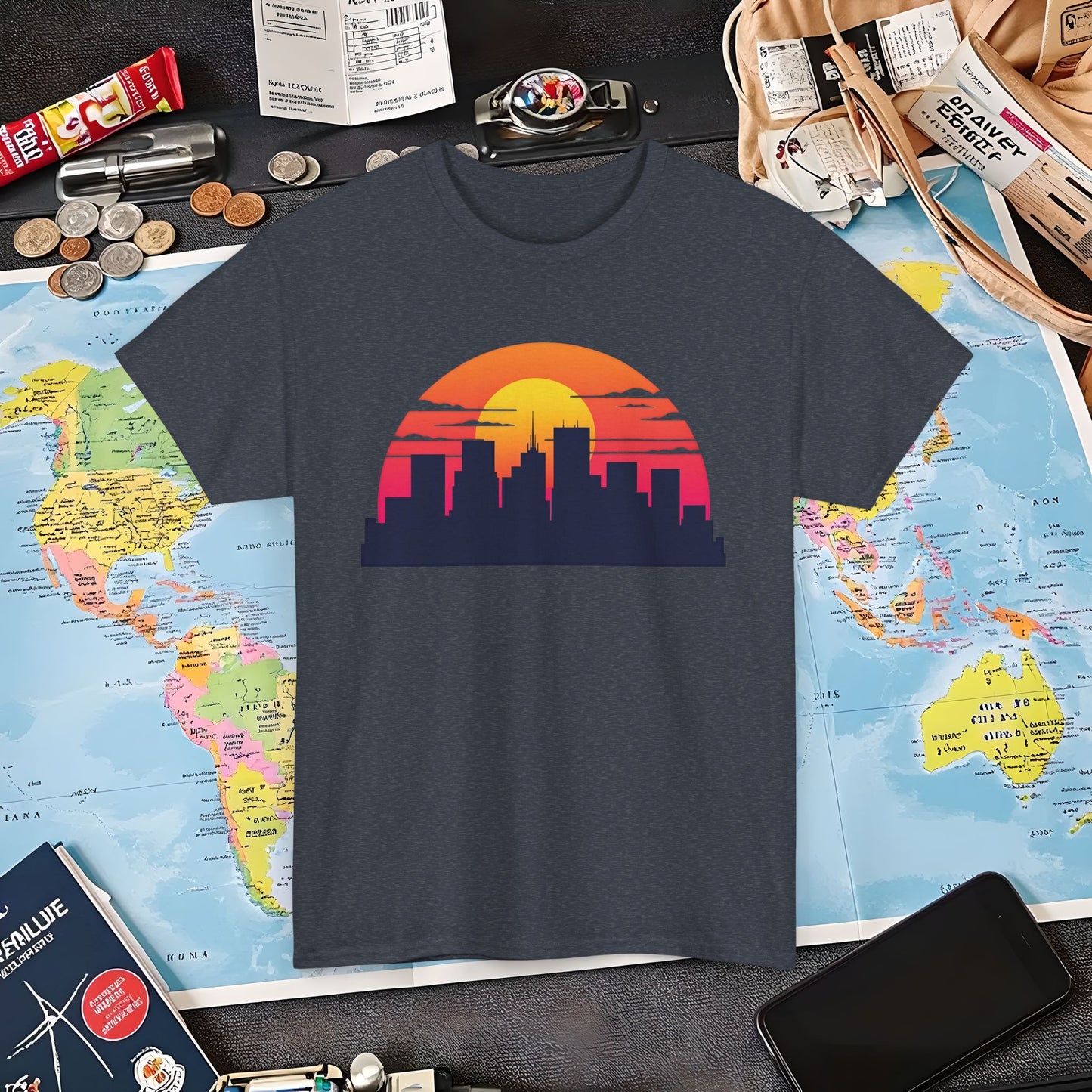 Pixel Paradise Air Travel T-Shirts | Jetsetter, Airport, and International Flight Tees