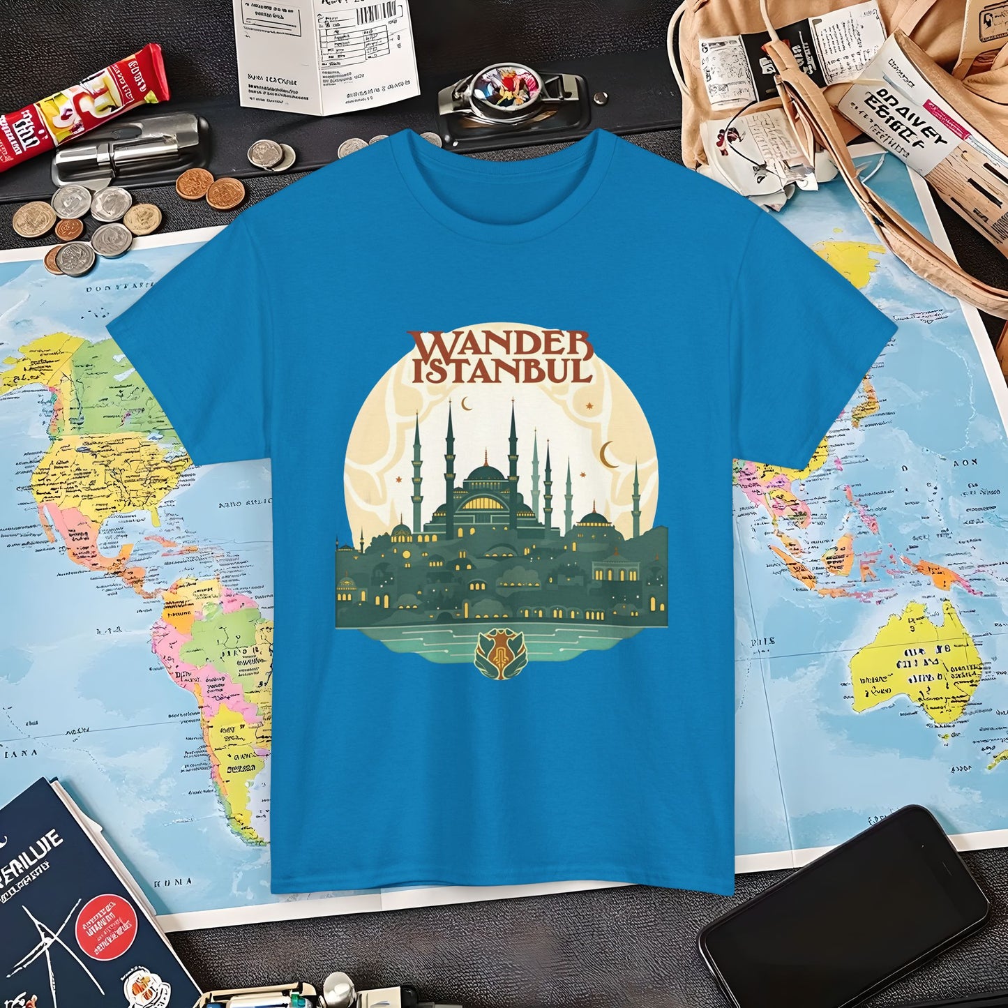 Istanbul Wandering Air Travel T-Shirts | Jetsetter, Airport, and International Flight Tees