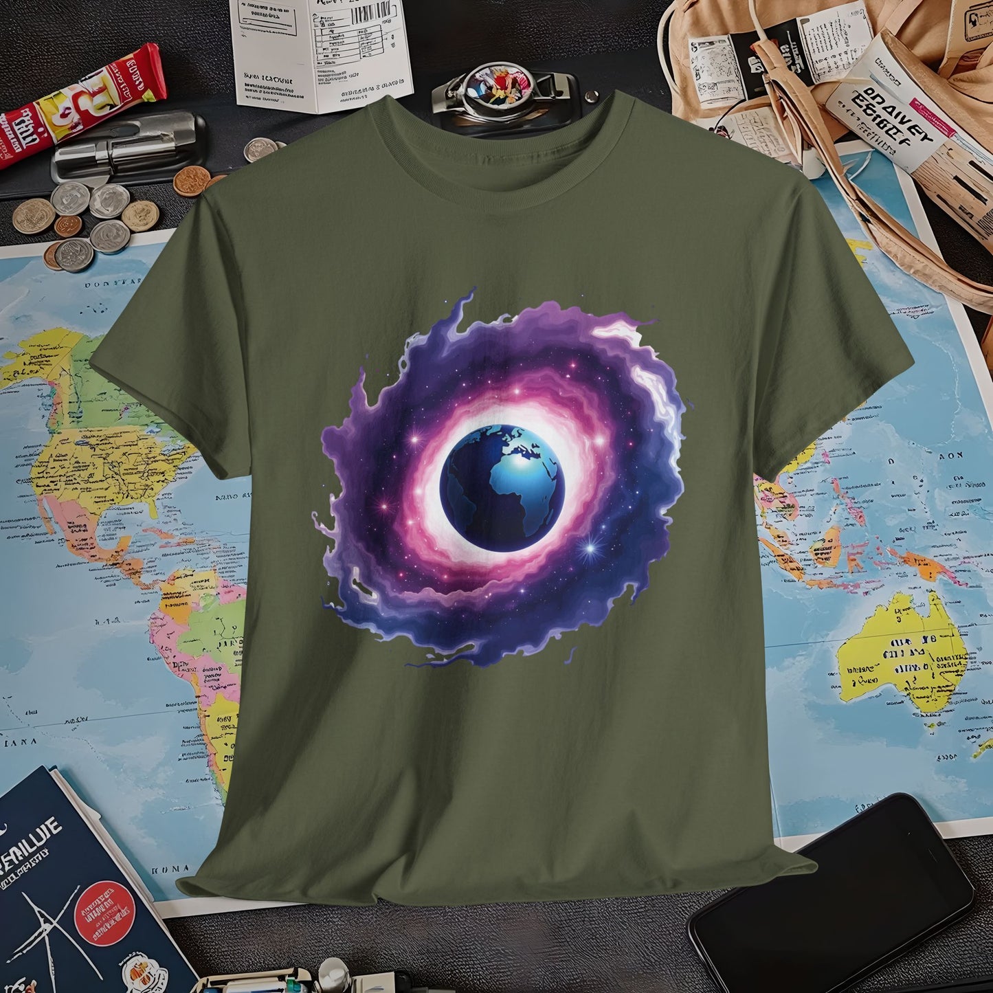 Cosmic Journey Air Travel T-Shirts | Jetsetter, Airport, and International Flight Tees