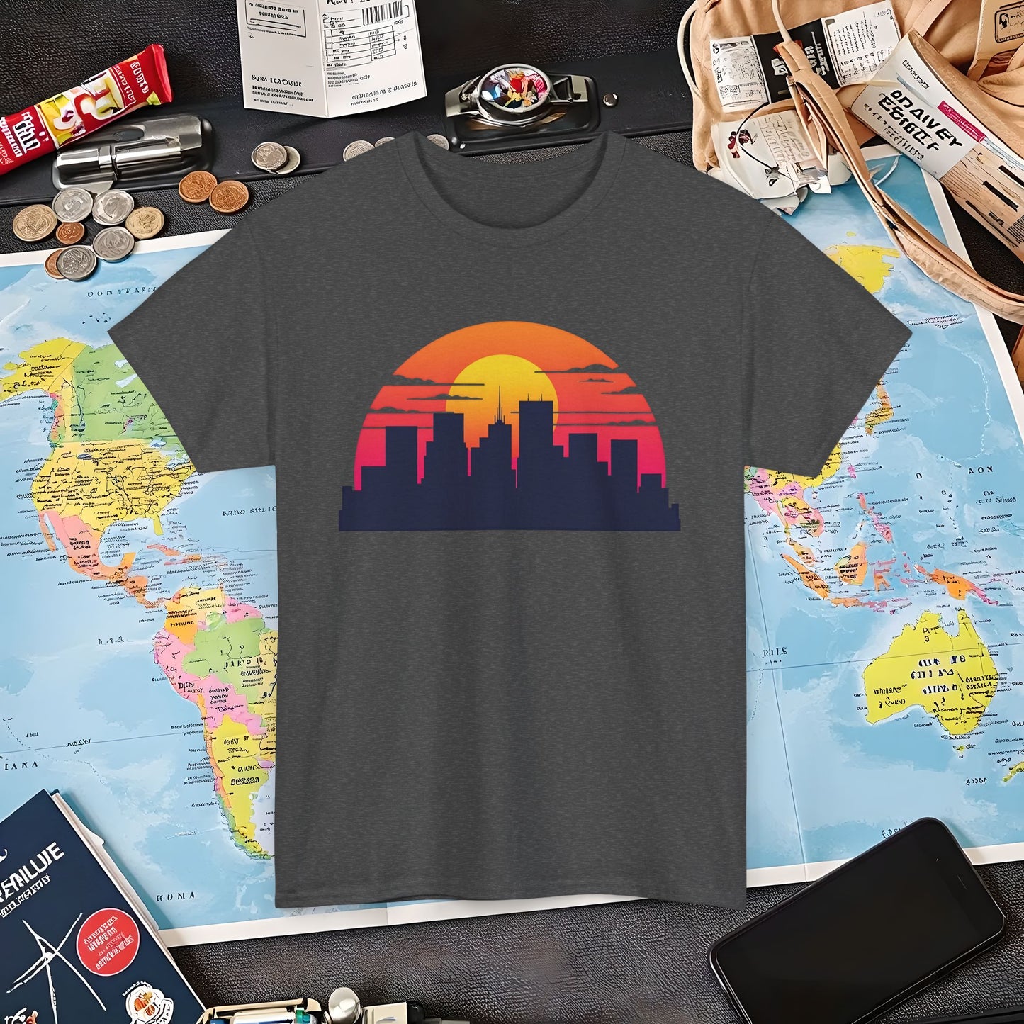 Pixel Paradise Air Travel T-Shirts | Jetsetter, Airport, and International Flight Tees