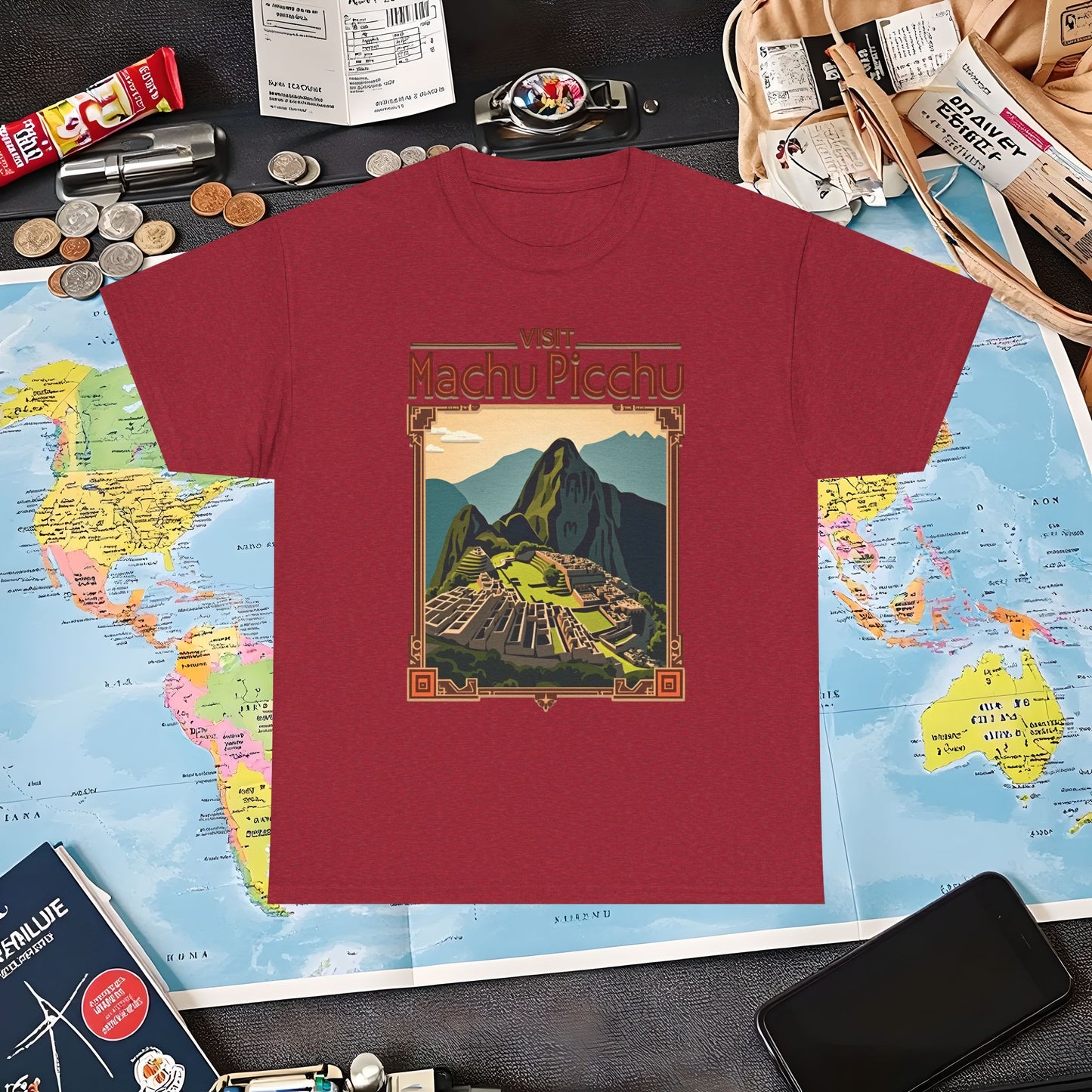 Machu Picchu Air Travel T-Shirts | Jetsetter, Airport, and International Flight Tees