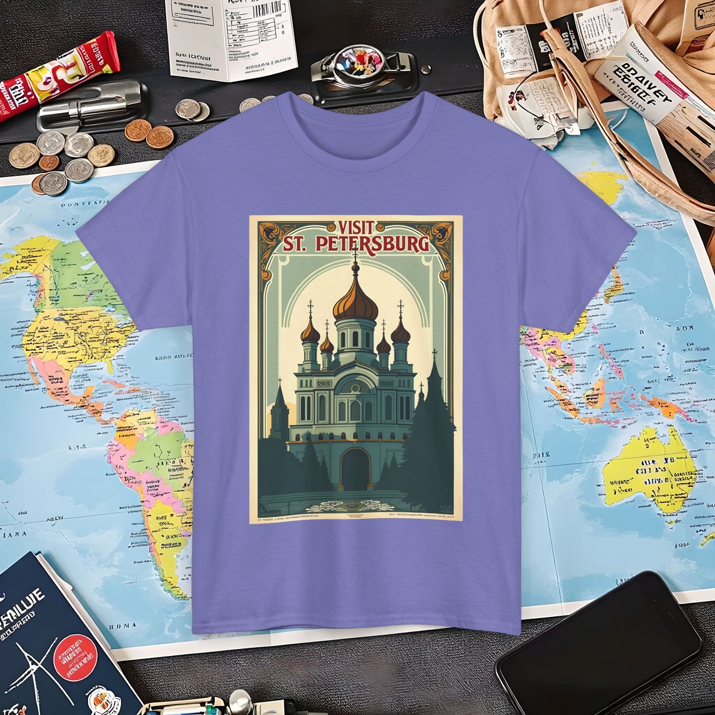 Visit St Petersburg Air Travel T-Shirts | Jetsetter, Airport, and International Flight Tees