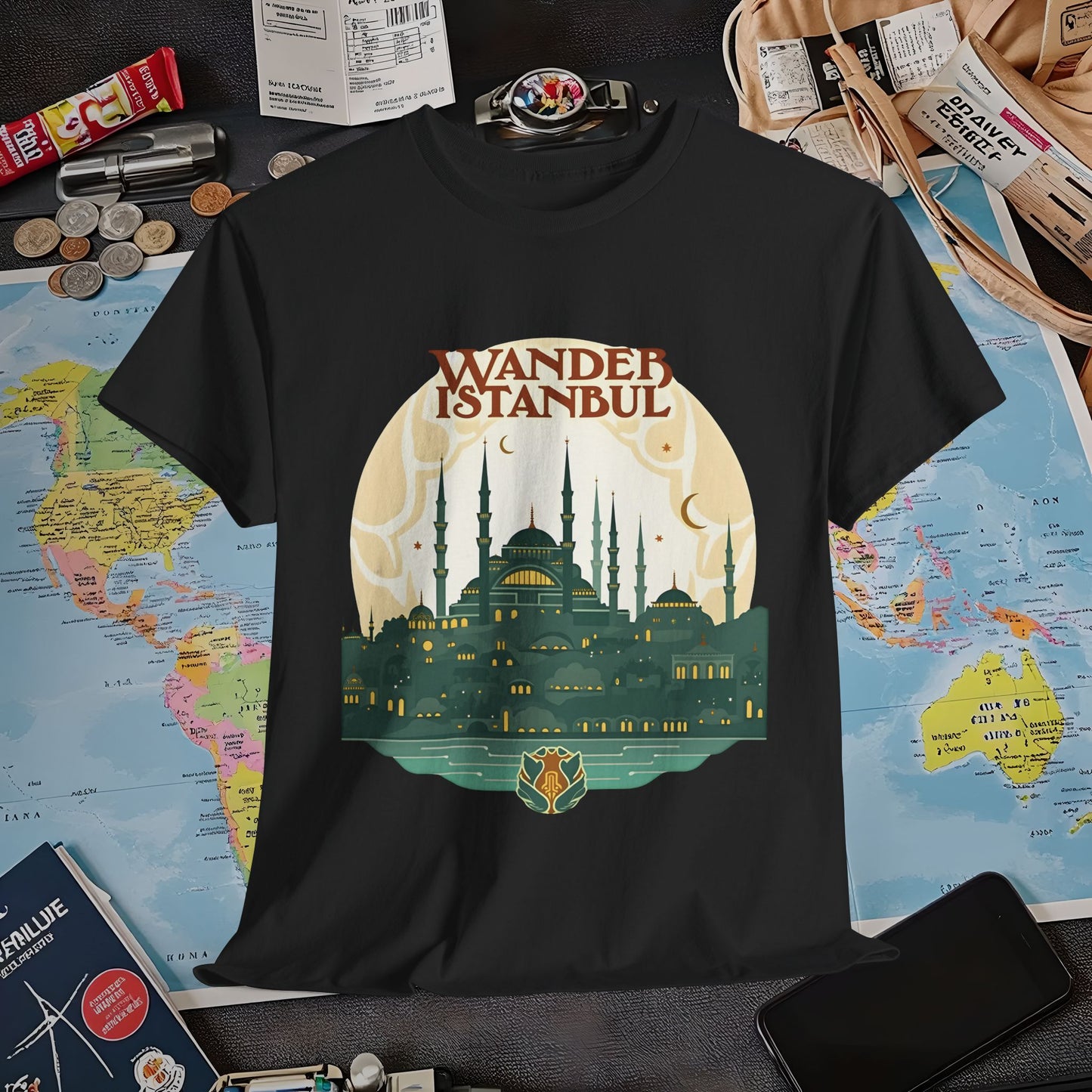 Istanbul Wandering Air Travel T-Shirts | Jetsetter, Airport, and International Flight Tees