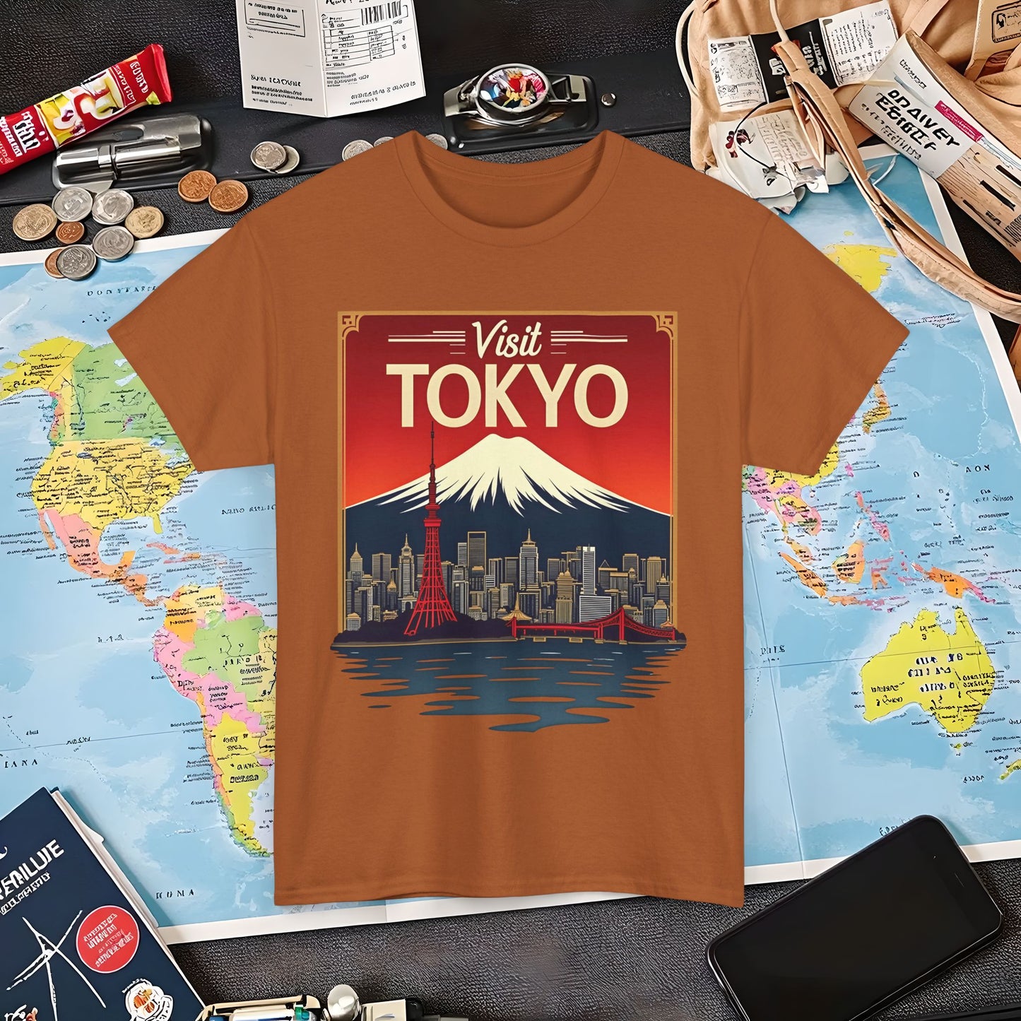 Visit Tokyo Air Travel T-Shirts | Jetsetter, Airport, and International Flight Tees