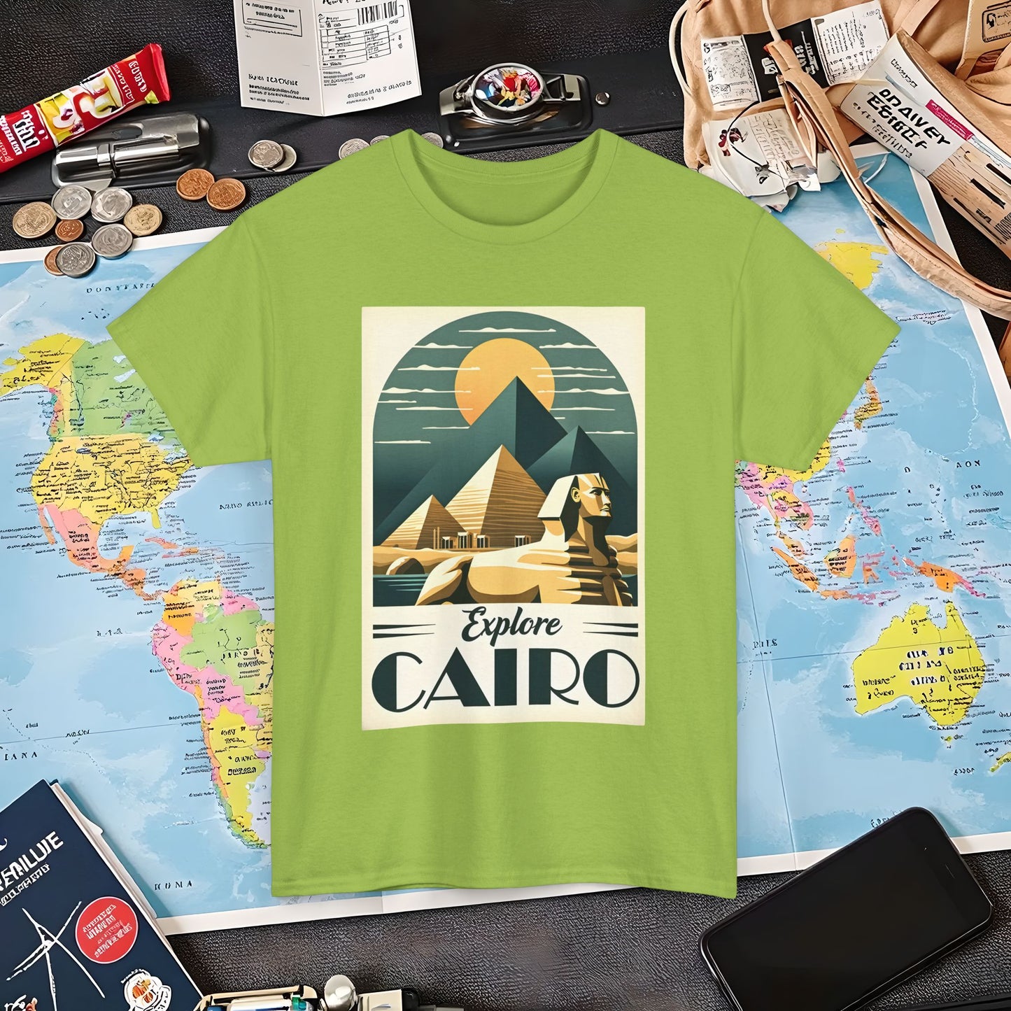 Cairo Elegance Air Travel T-Shirts | Jetsetter, Airport, and International Flight Tees