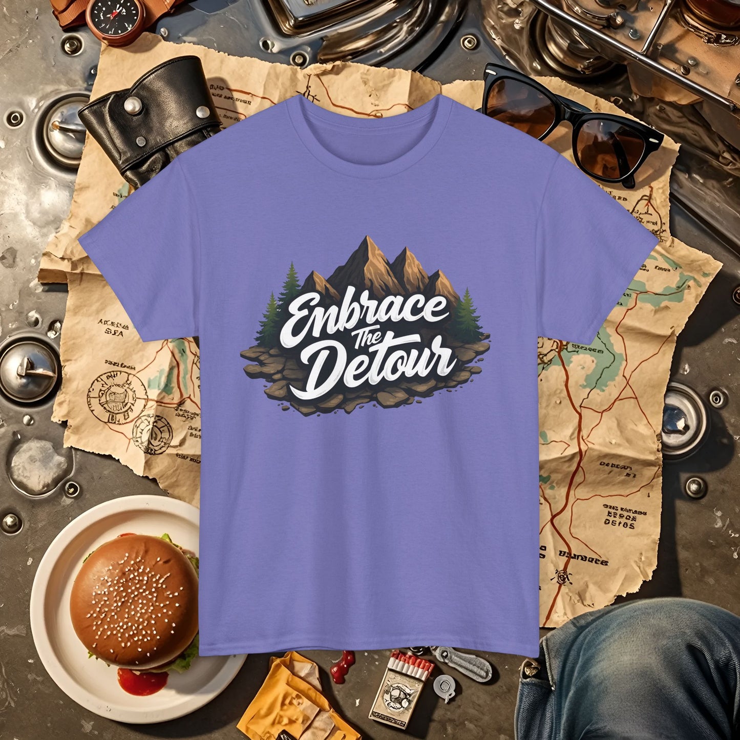 Detour Adventure Road Trip & Vehicle Travel T-Shirts | Car, RV, and Motorcycle Adventure Tees