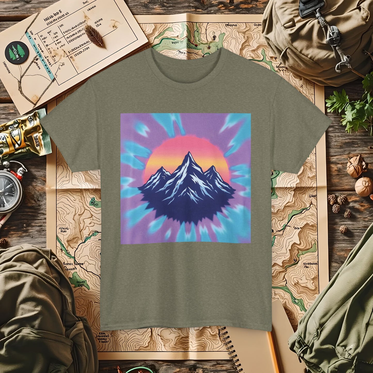Color Peak Outdoor Adventure T-Shirts | Camping, Hiking, Rafting & Kayaking Tees for Nature Lovers