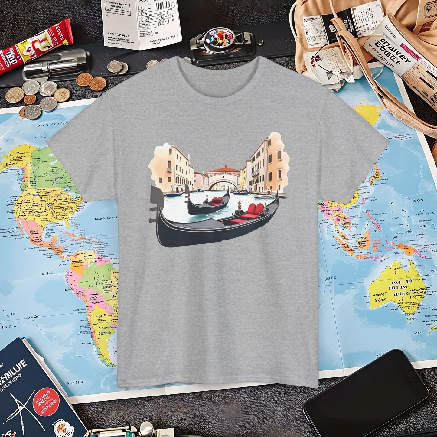 Venetian Romance Air Travel T-Shirts | Jetsetter, Airport, and International Flight Tees