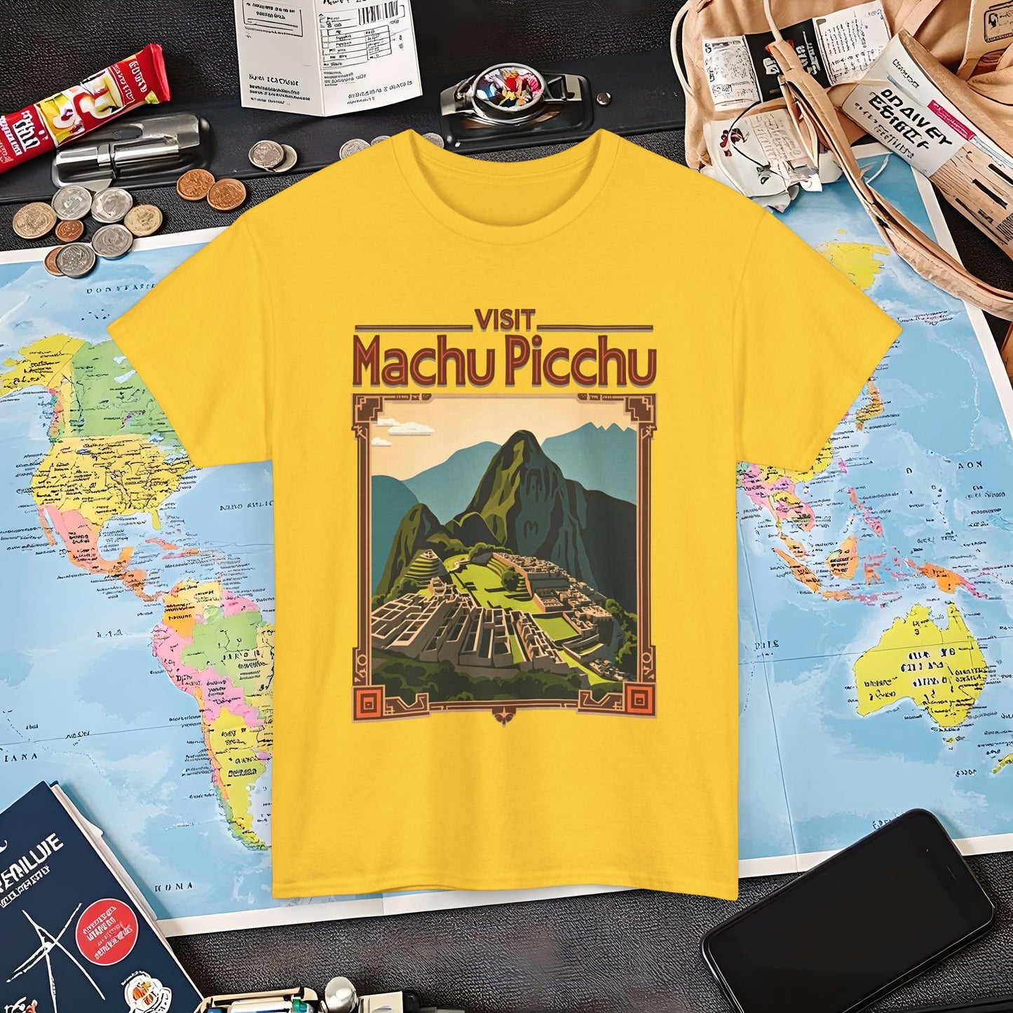 Machu Picchu Air Travel T-Shirts | Jetsetter, Airport, and International Flight Tees