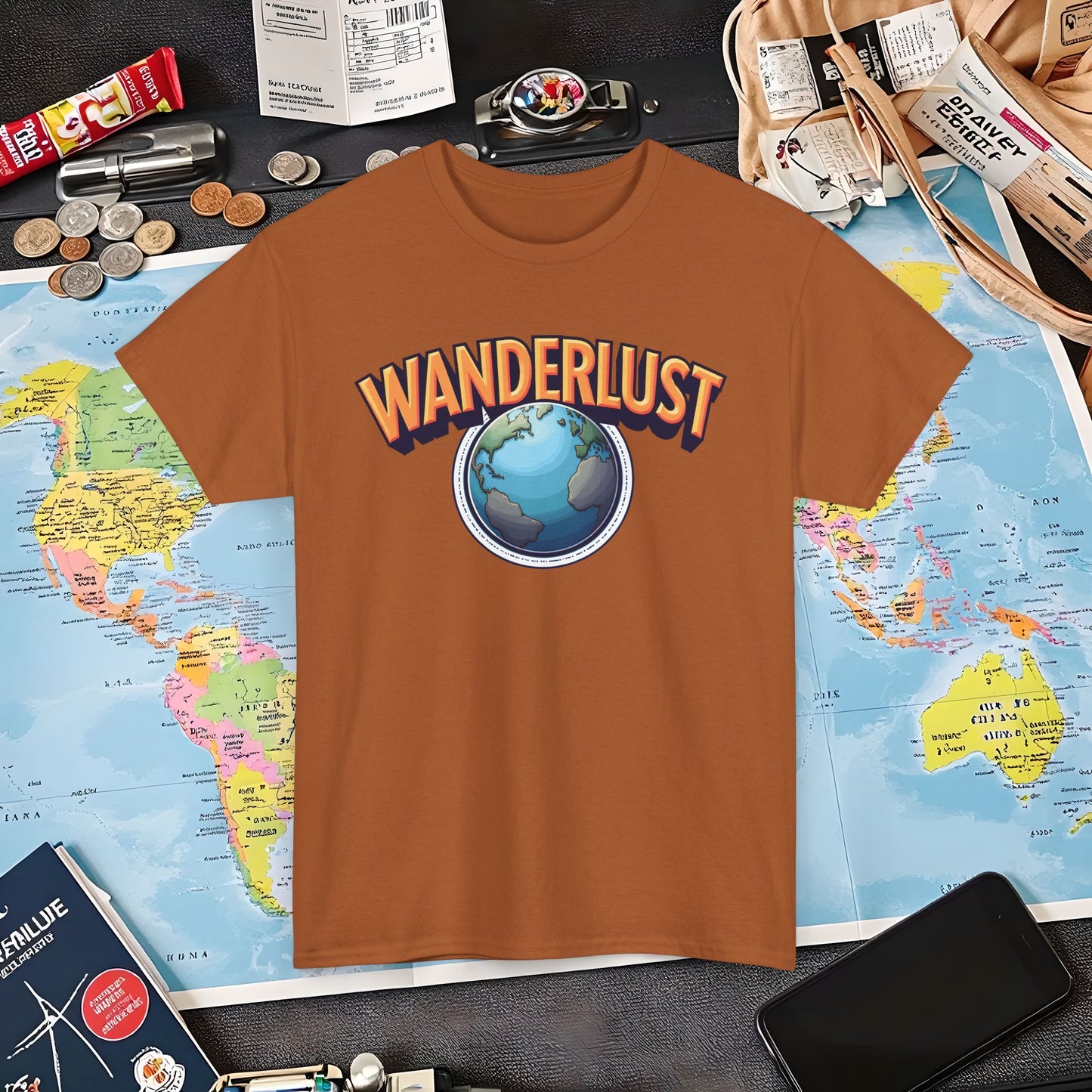 Wanderlust Glow Air Travel T-Shirts | Jetsetter, Airport, and International Flight Tees