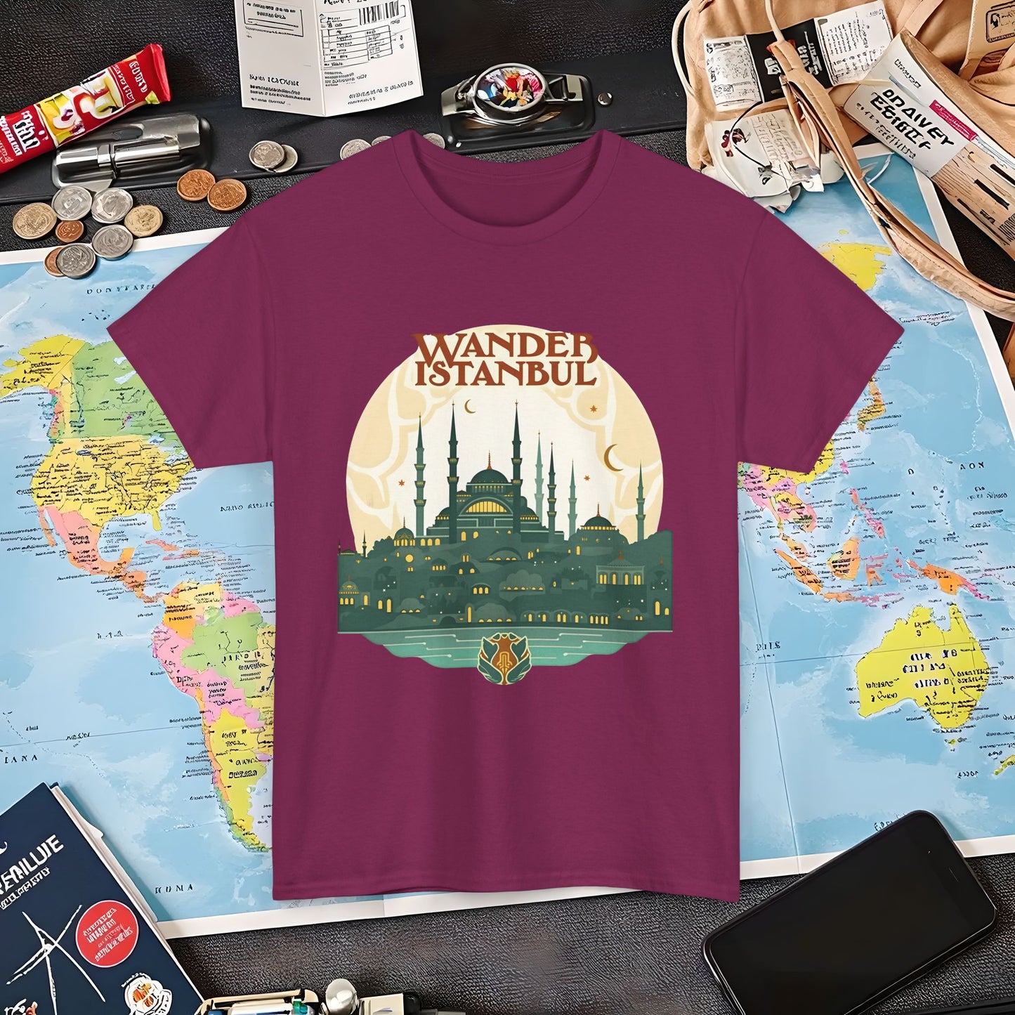 Istanbul Wandering Air Travel T-Shirts | Jetsetter, Airport, and International Flight Tees