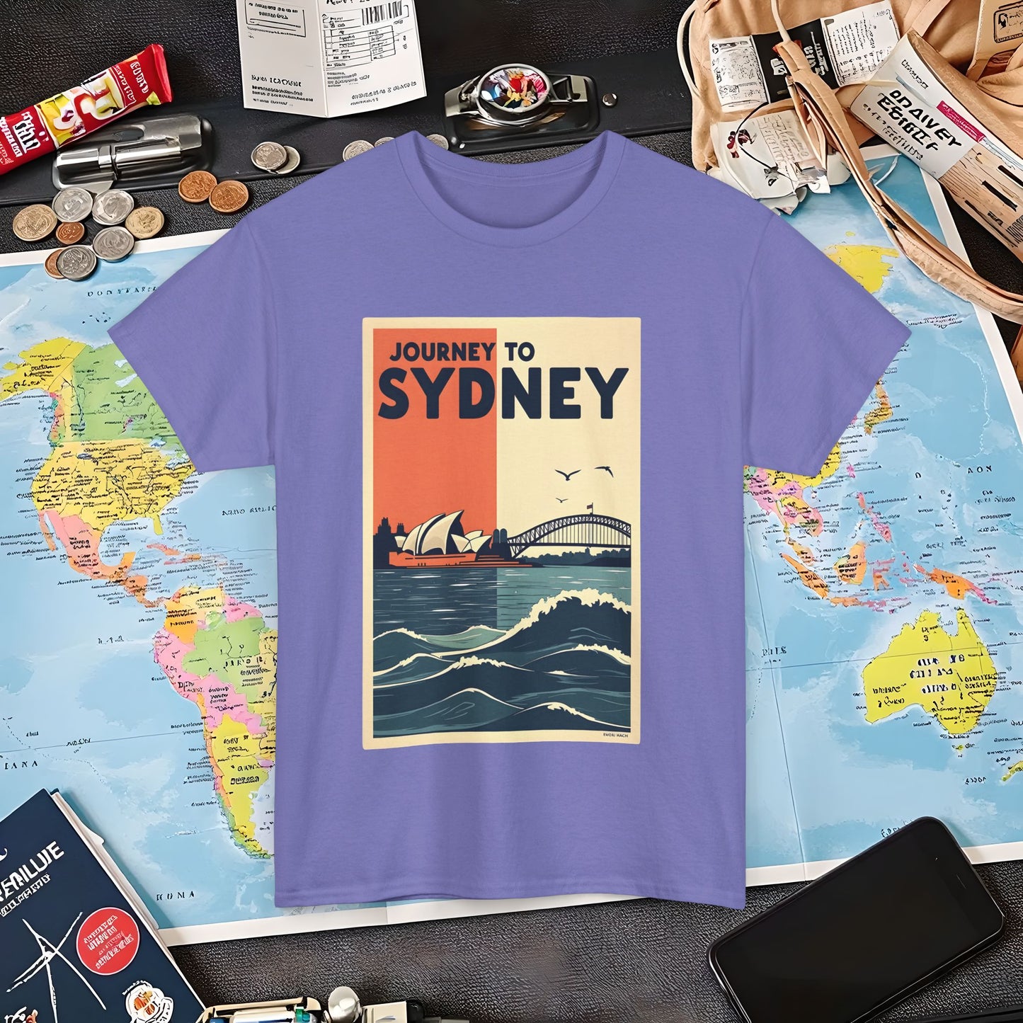 Sydney Journey Air Travel T-Shirts | Jetsetter, Airport, and International Flight Tees