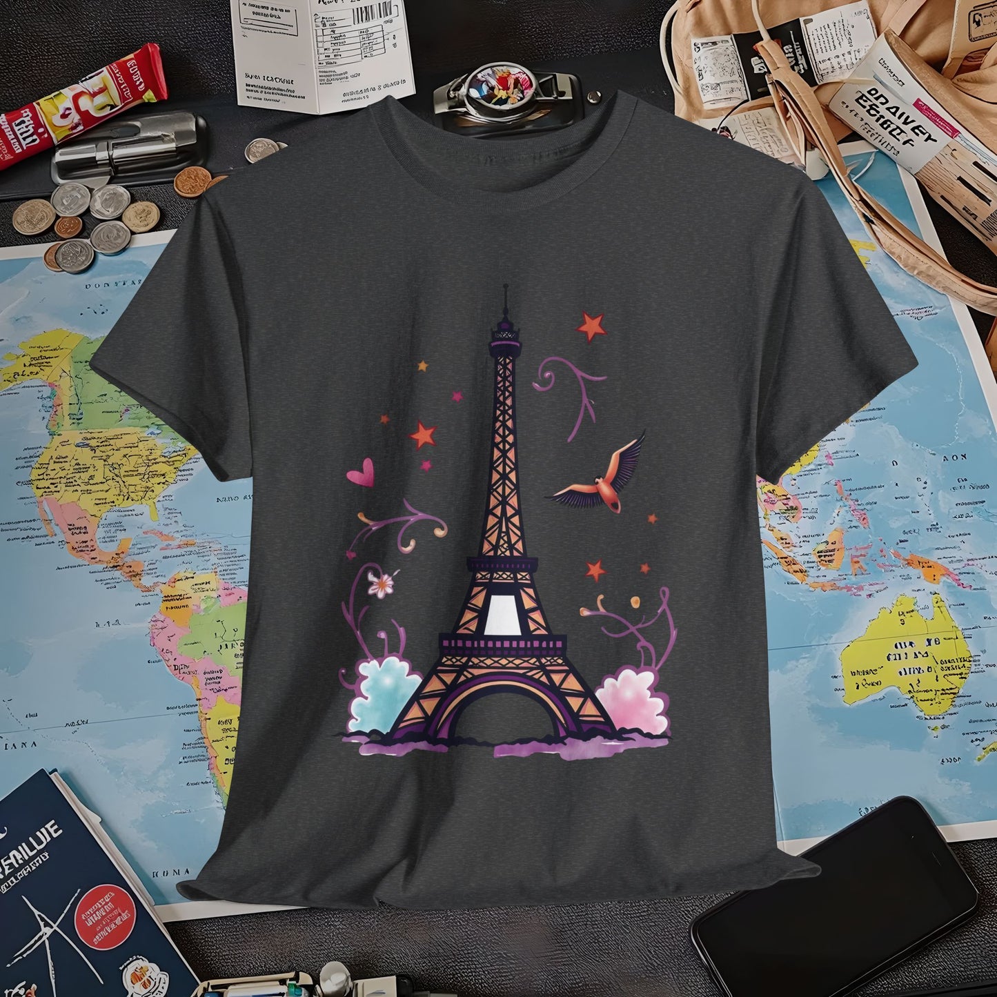 Paris Dream Air Travel T-Shirts | Jetsetter, Airport, and International Flight Tees