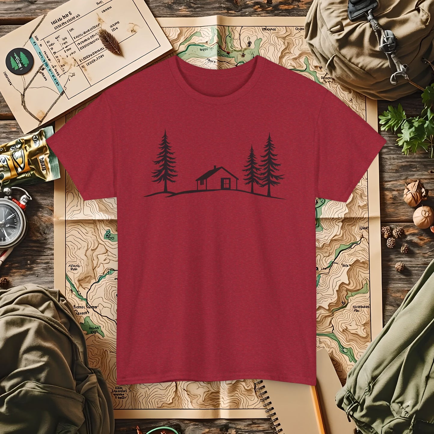 Zen Cabin Outdoor Adventure T-Shirts | Camping, Hiking, Rafting & Kayaking Tees for Nature Lovers