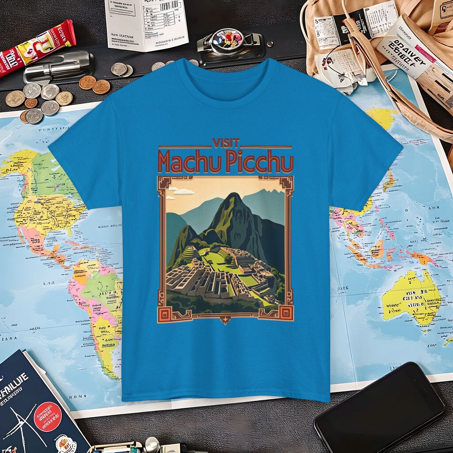 Machu Picchu Air Travel T-Shirts | Jetsetter, Airport, and International Flight Tees