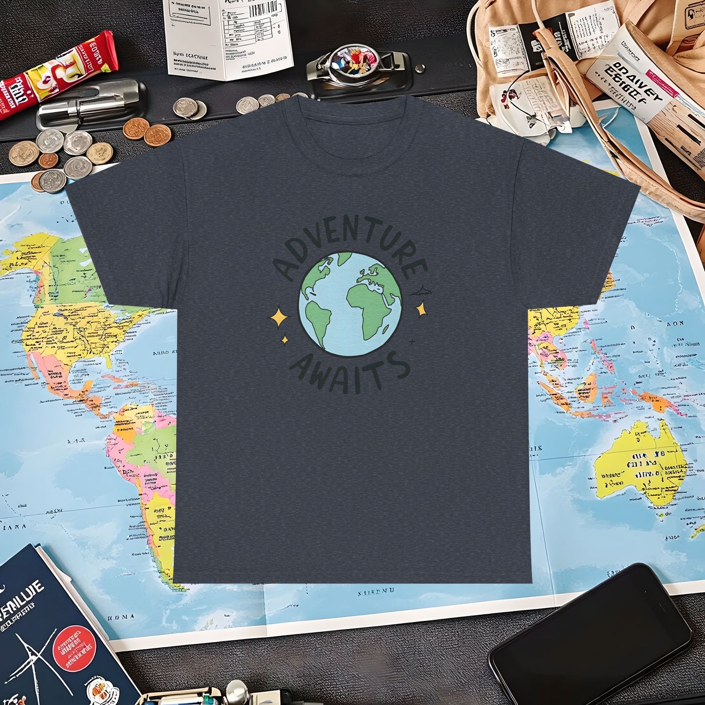 Adventure Globe Air Travel T-Shirts | Jetsetter, Airport, and International Flight Tees
