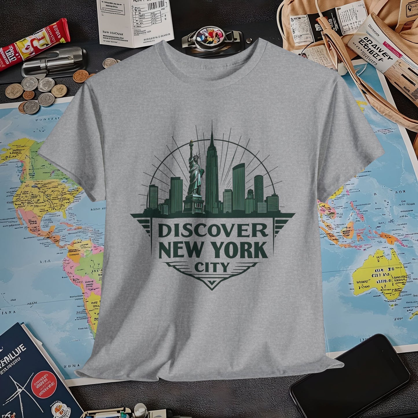 NYC Vintage Travel Air Travel T-Shirts | Jetsetter, Airport, and International Flight Tees