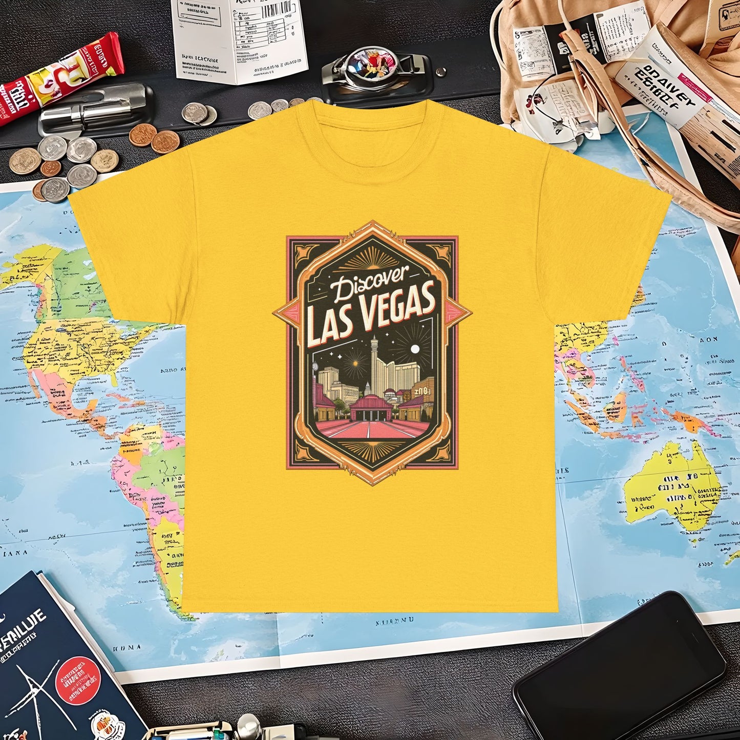 Las Vegas Glamour Air Travel T-Shirts | Jetsetter, Airport, and International Flight Tees