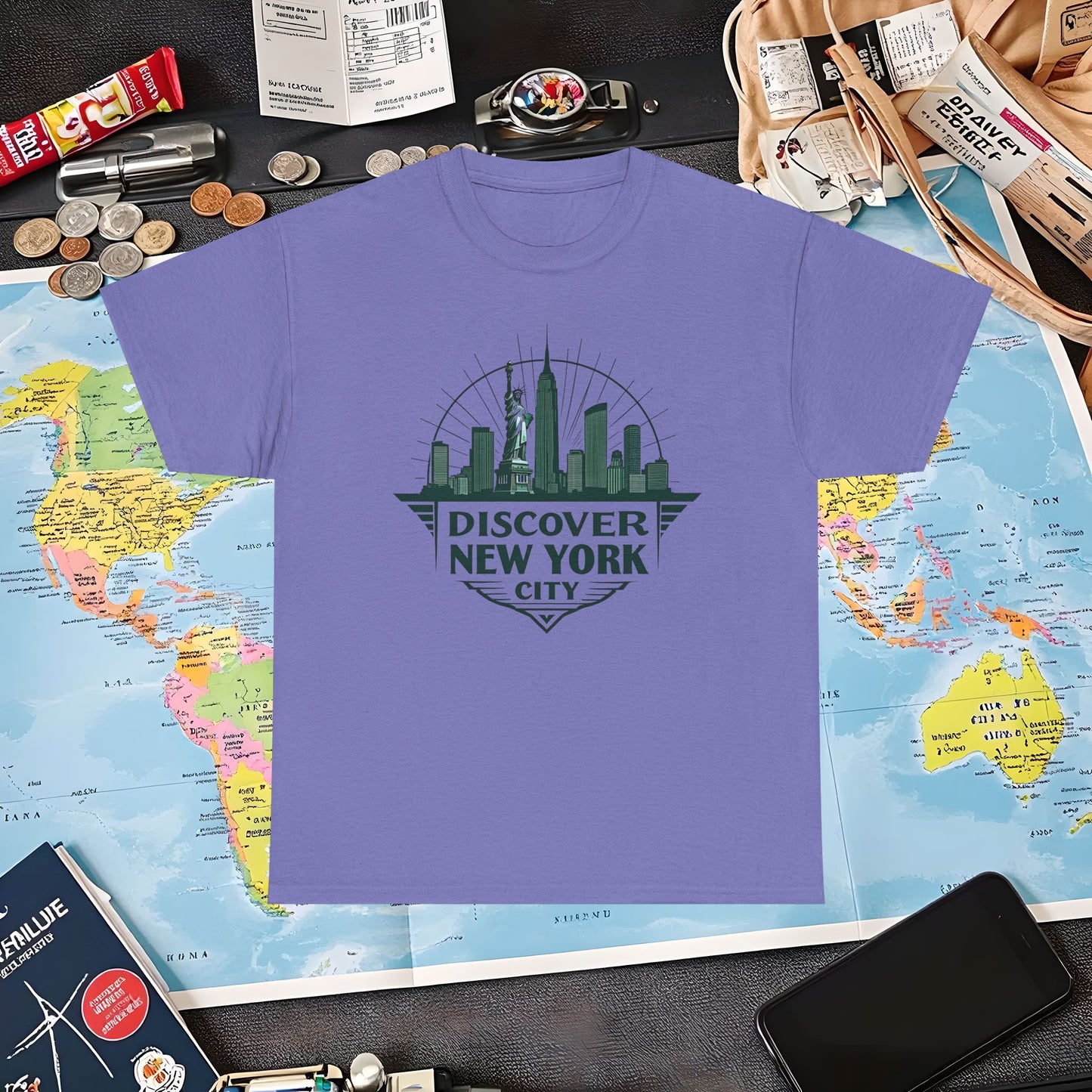 NYC Vintage Travel Air Travel T-Shirts | Jetsetter, Airport, and International Flight Tees